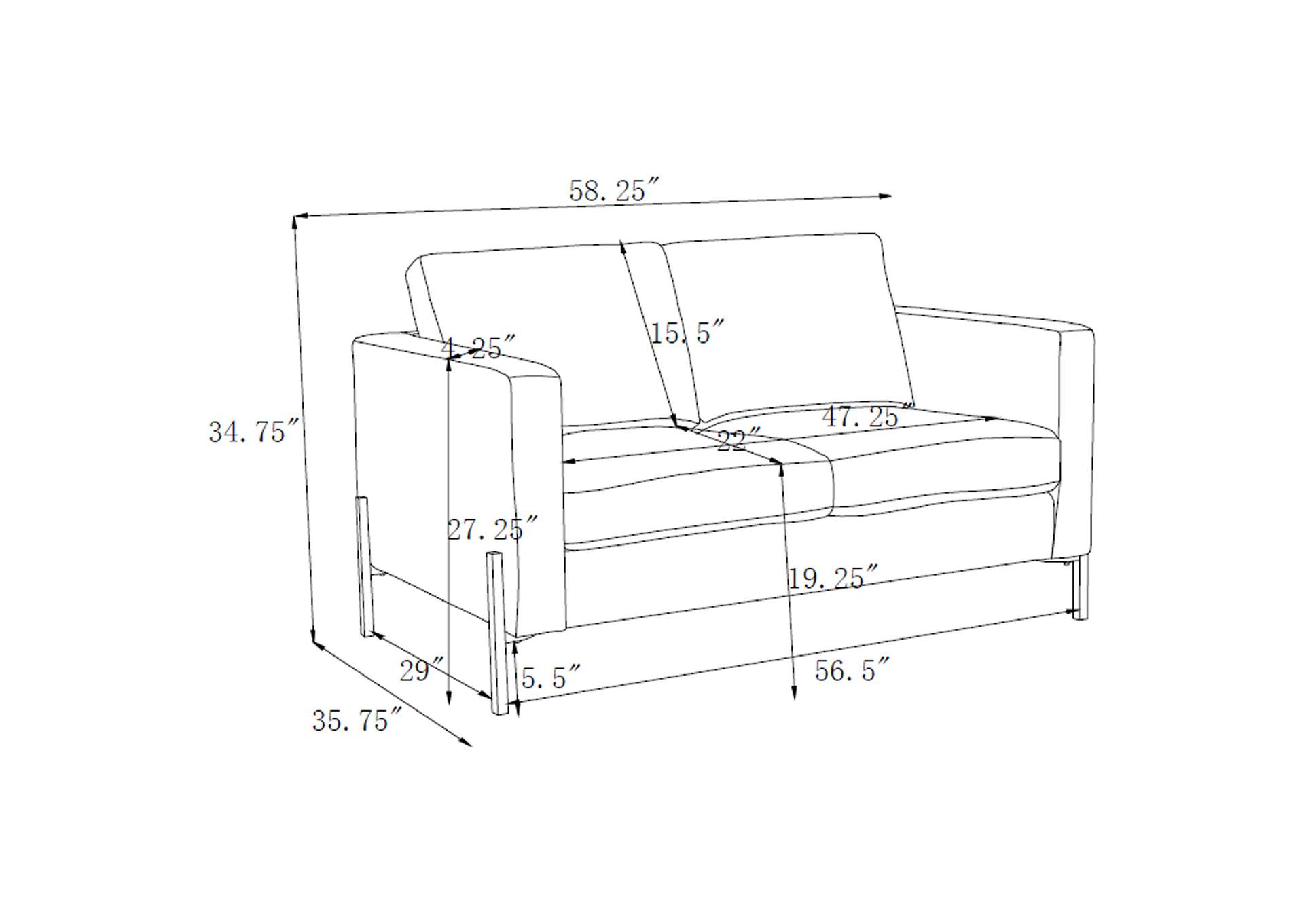 2 PC (SOFA + LOVESEAT),Coaster Furniture