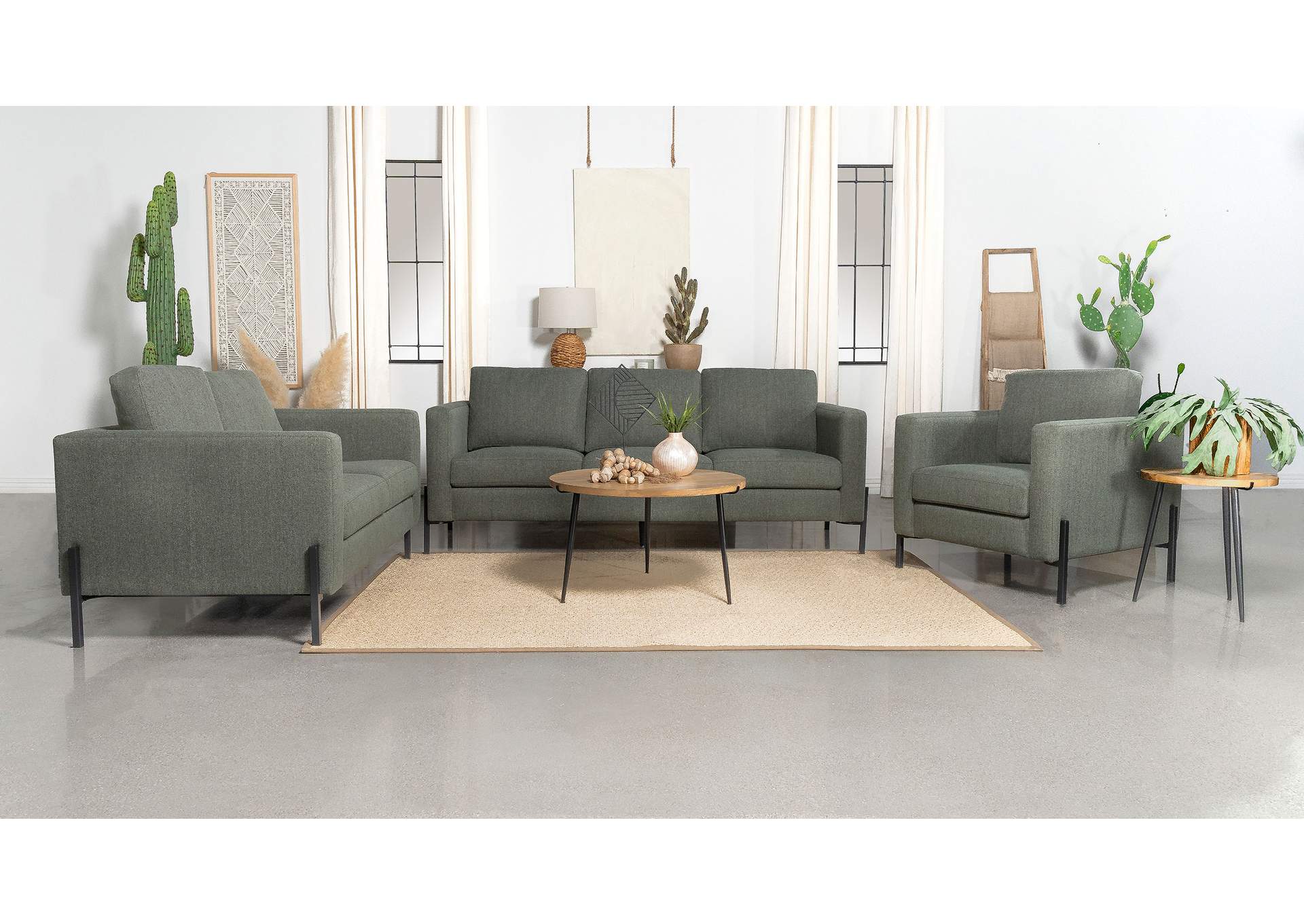 3 PC (SOFA + LOVESEAT + CHAIR),Coaster Furniture