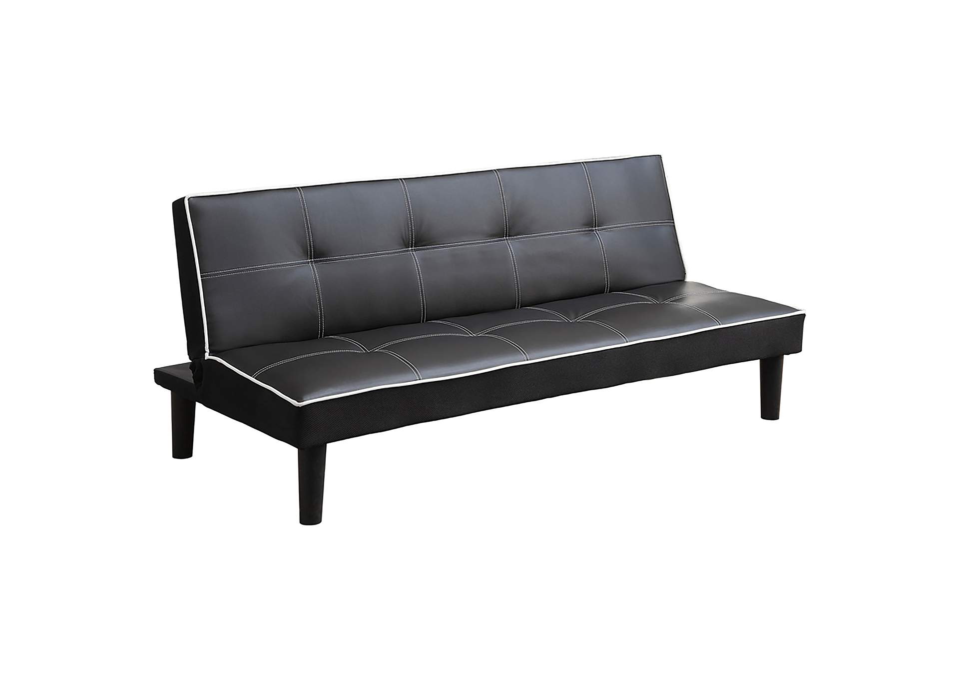 Katrina Tufted Upholstered Sofa Bed Black,Coaster Furniture