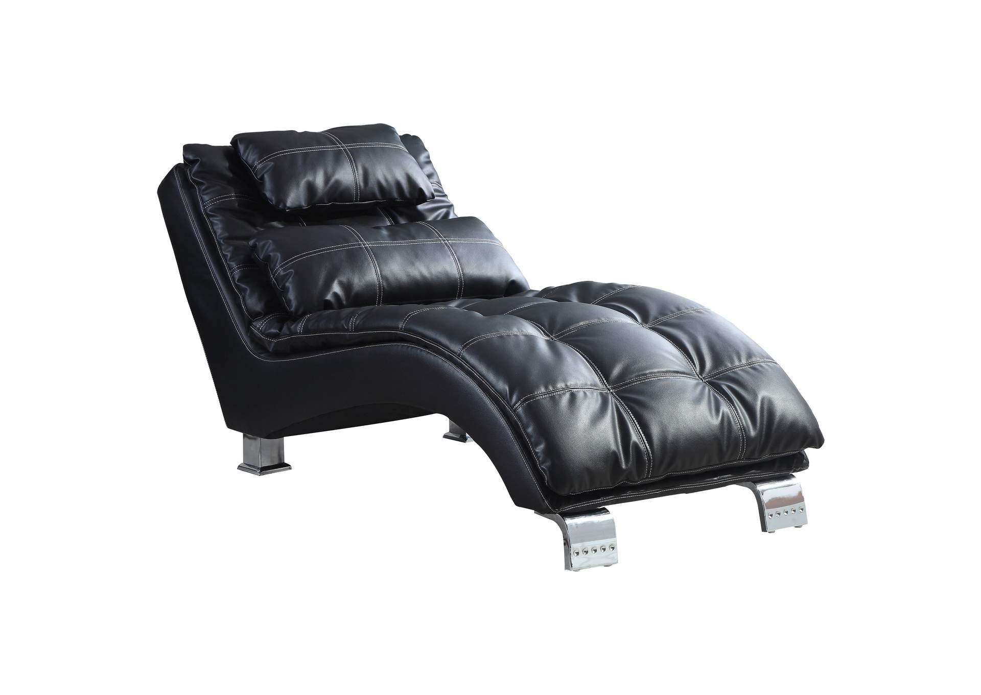 Dilleston Upholstered Chaise Black,Coaster Furniture