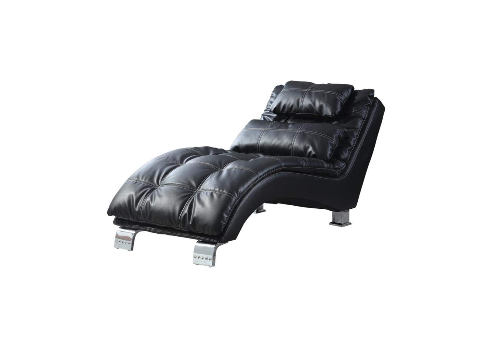 Dilleston Upholstered Chaise Black,Coaster Furniture