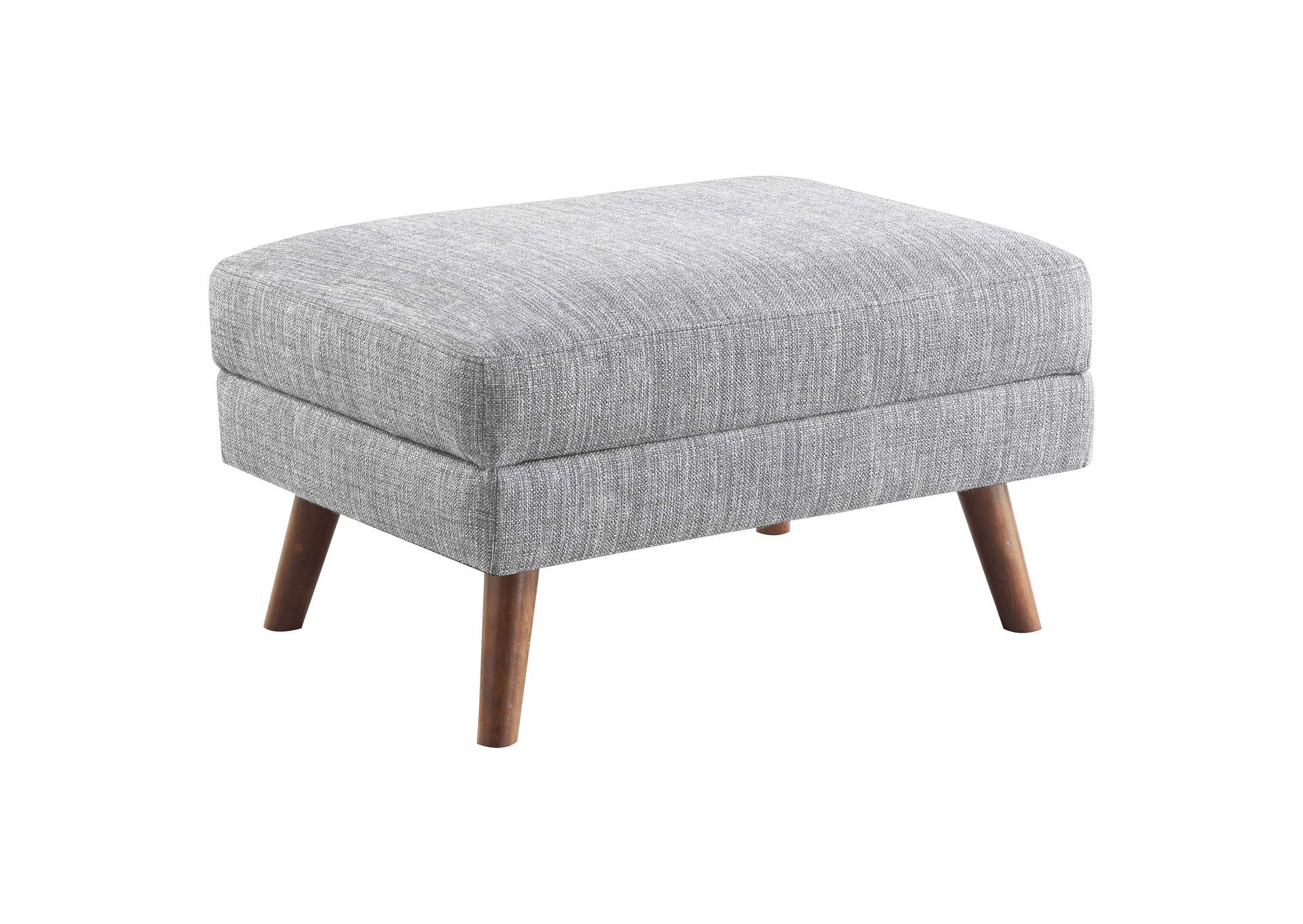 Churchill Ottoman with Tapered Legs Grey,Coaster Furniture