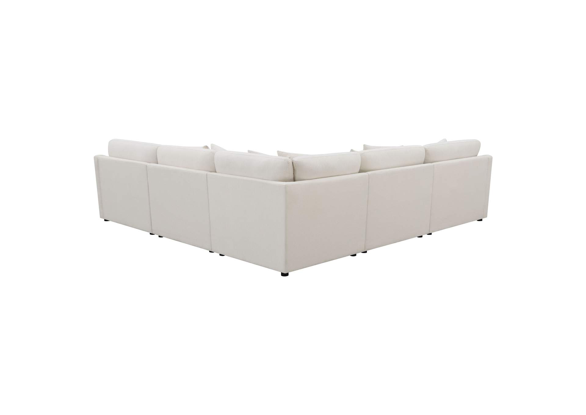 Hobson 6-piece Reversible Cushion Modular Sectional Off-White,Coaster Furniture