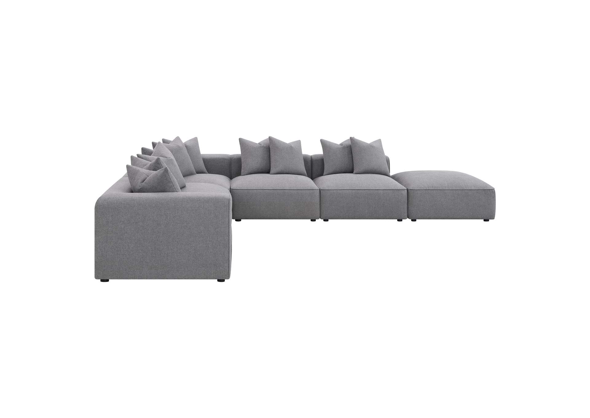 Jennifer 6-piece Tight Seat Modular Sectional Grey,Coaster Furniture