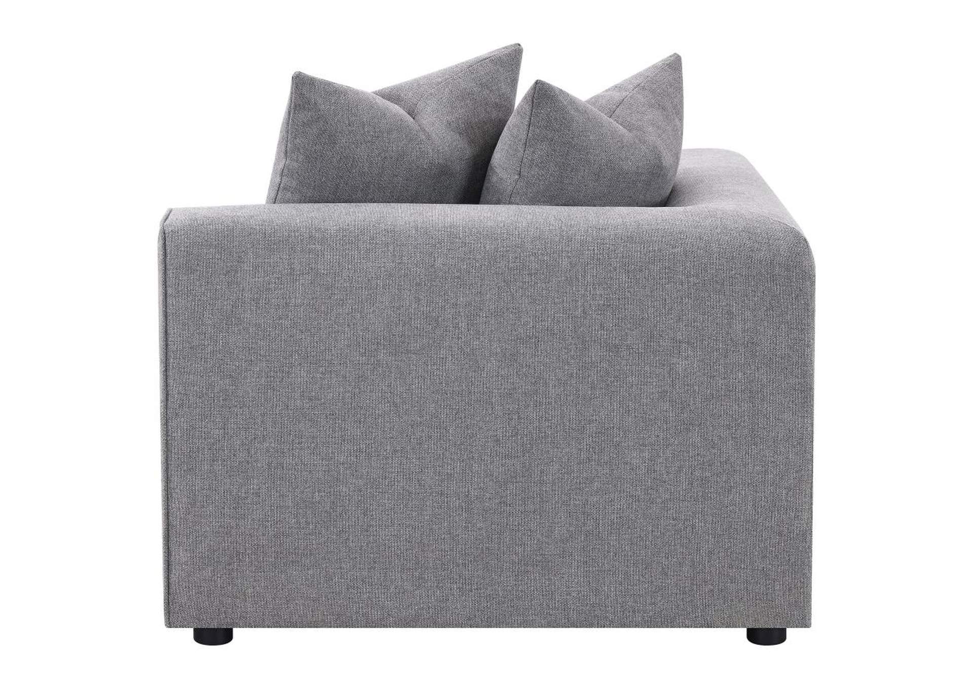 Jennifer Tight Seat Corner Chair Grey,Coaster Furniture