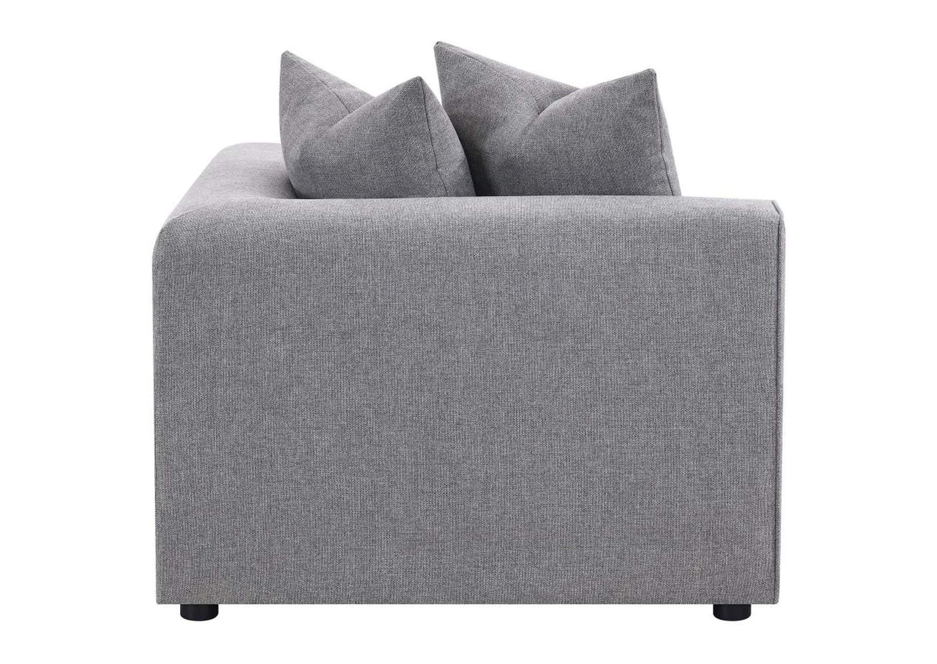 Jennifer Tight Seat Corner Chair Grey,Coaster Furniture