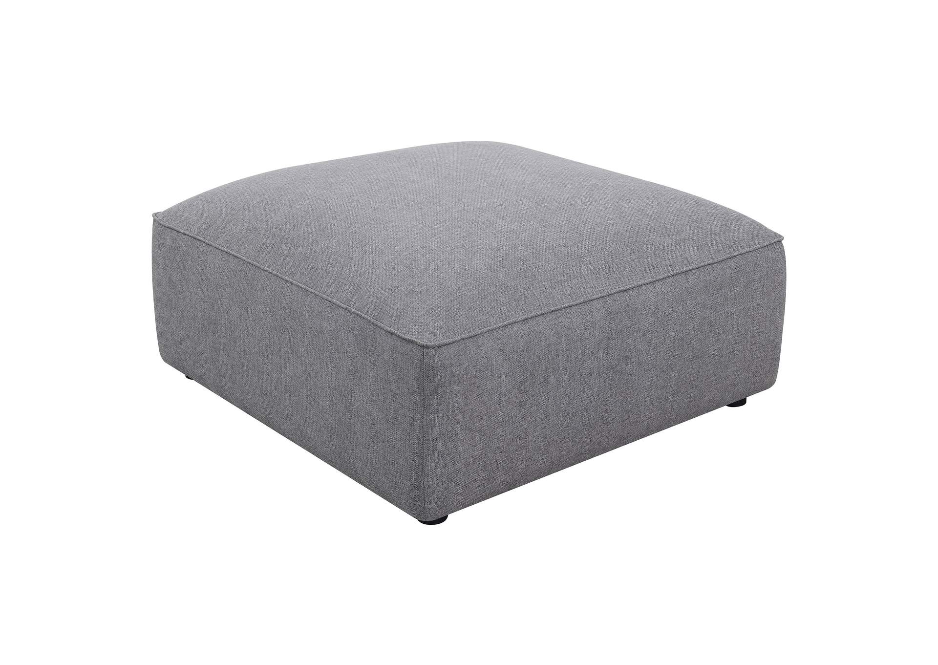 Jennifer Square Upholstered Ottoman Grey,Coaster Furniture