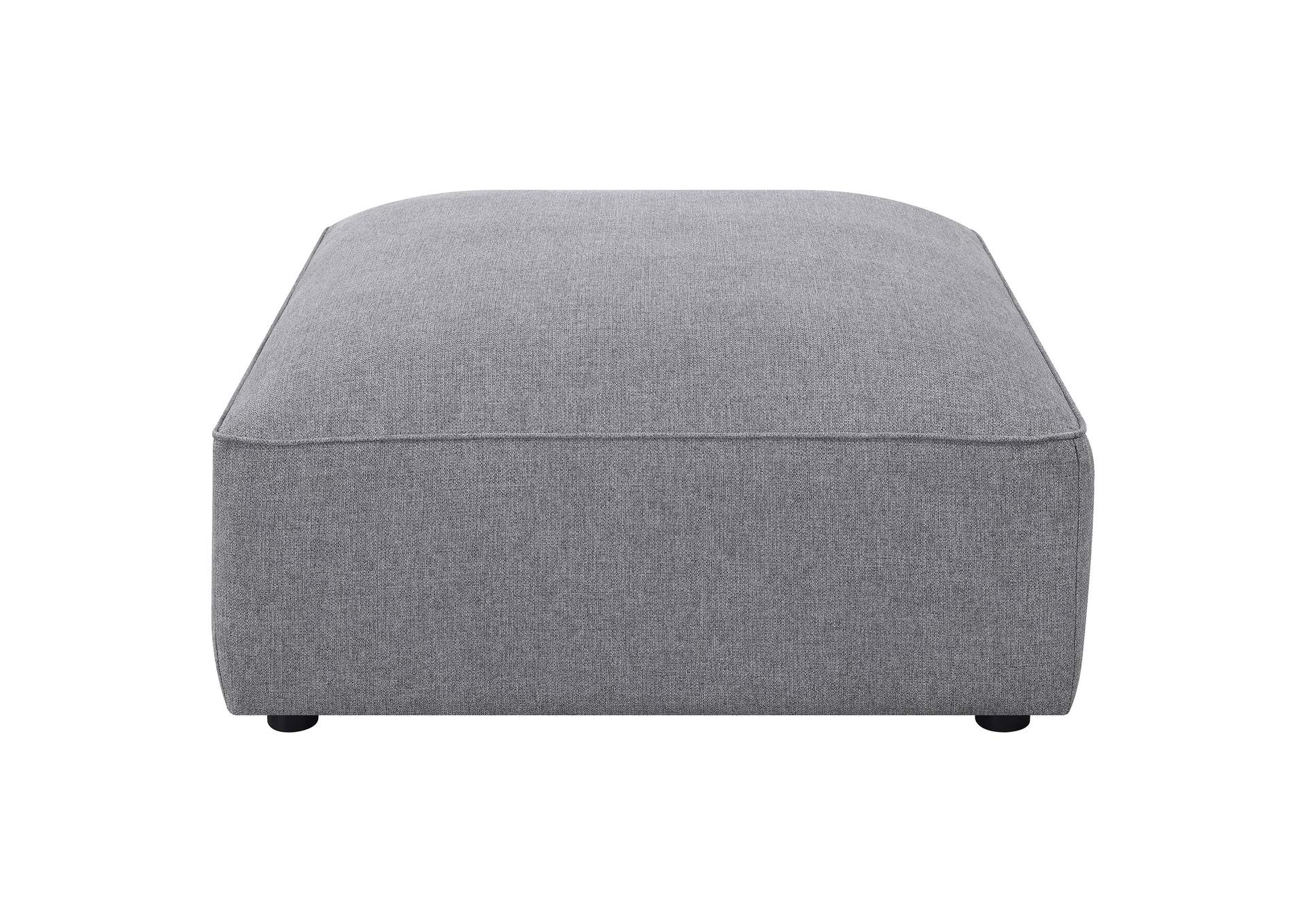 Jennifer Square Upholstered Ottoman Grey,Coaster Furniture