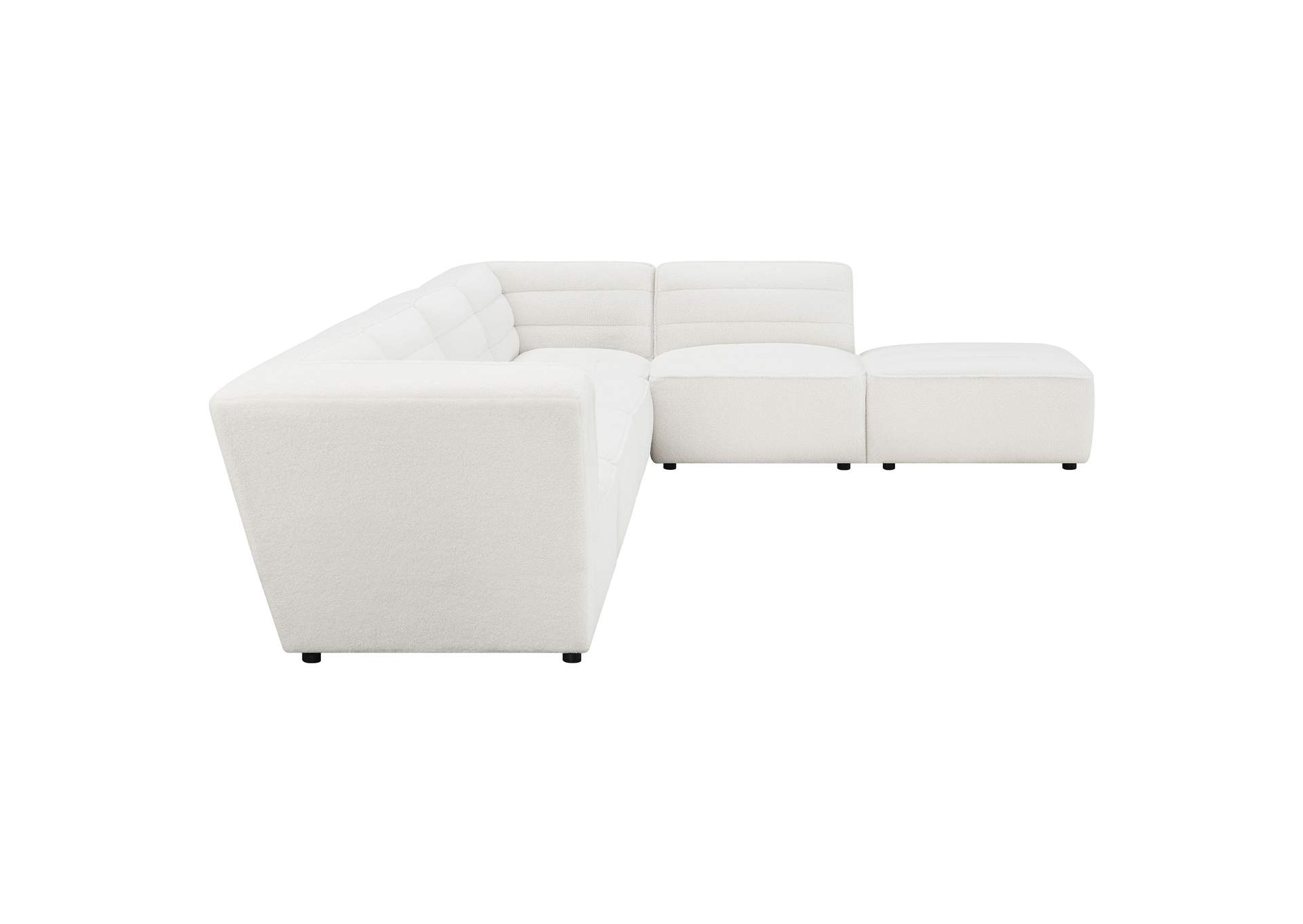 Sunny 6-piece Upholstered Sectional Natural,Coaster Furniture