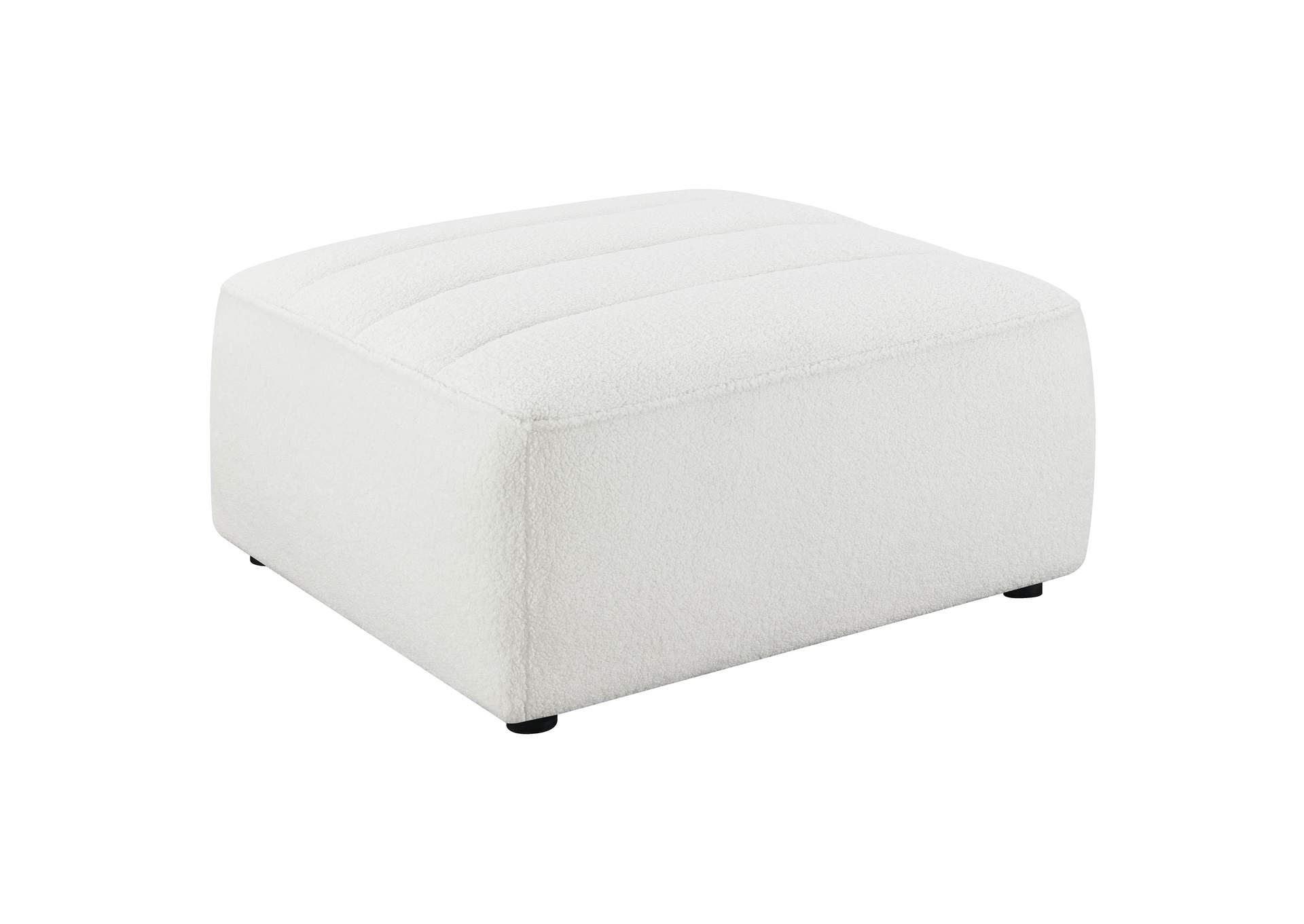 Sunny Upholstered Ottoman Natural,Coaster Furniture