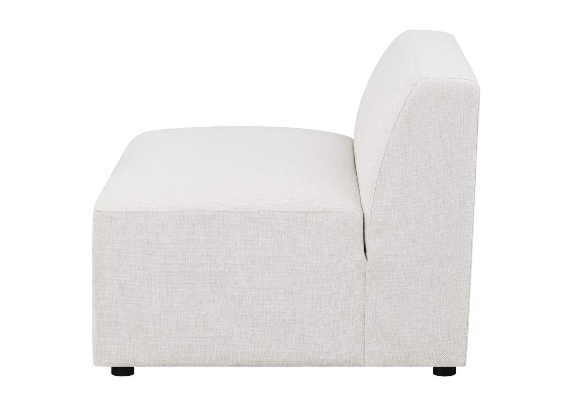 Freddie Upholstered Tight Back Armless Chair Pearl,Coaster Furniture