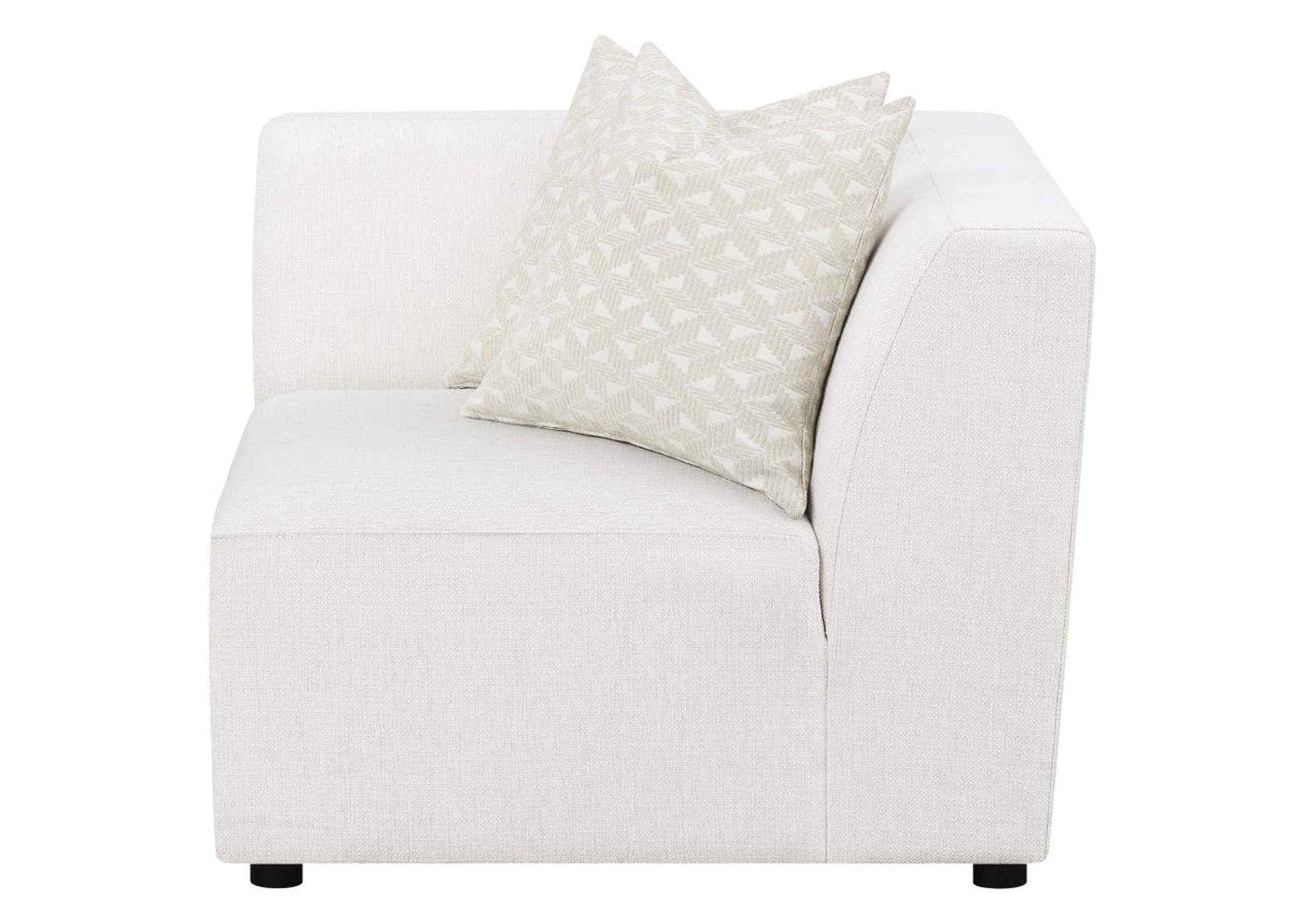 Freddie Upholstered Corner Pearl,Coaster Furniture