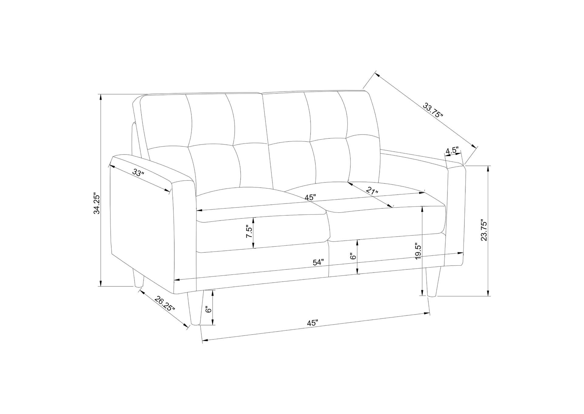 Watsonville 3-piece Cushion Back Living Room Set Grey,Coaster Furniture