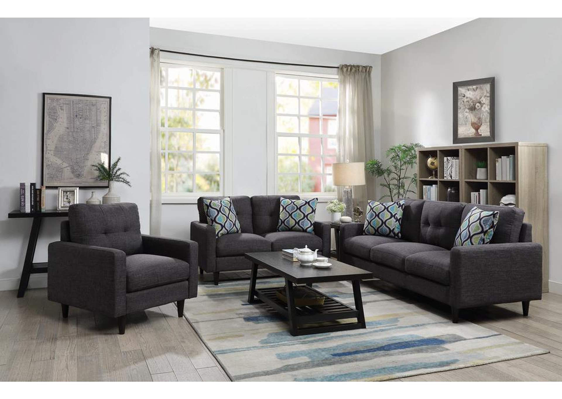 St-206 Grey Sofa,Coaster Furniture