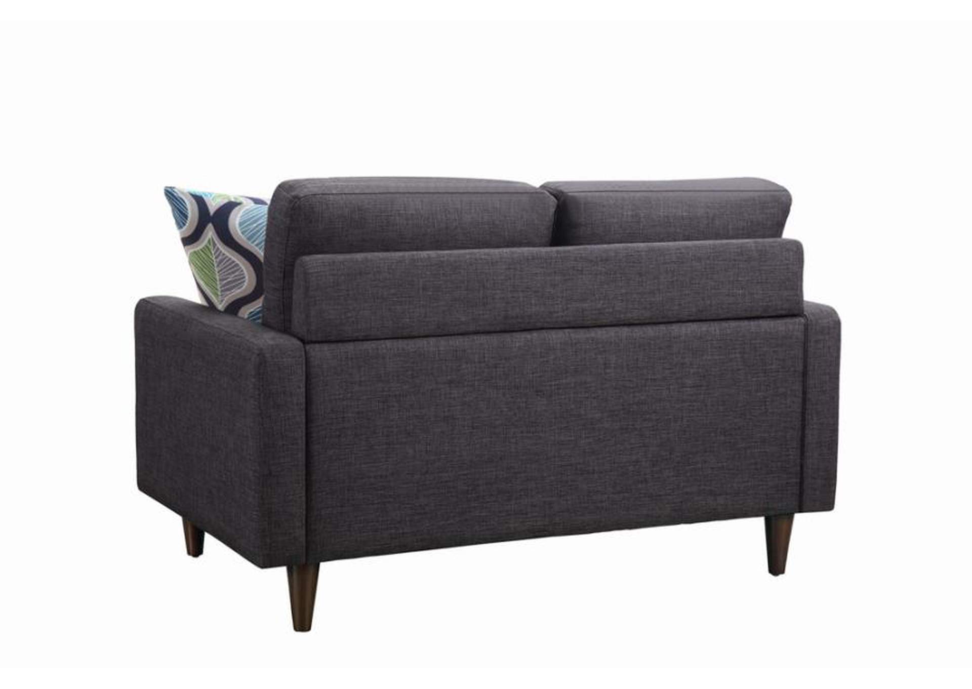 Watsonville Tufted Back Loveseat Grey,Coaster Furniture