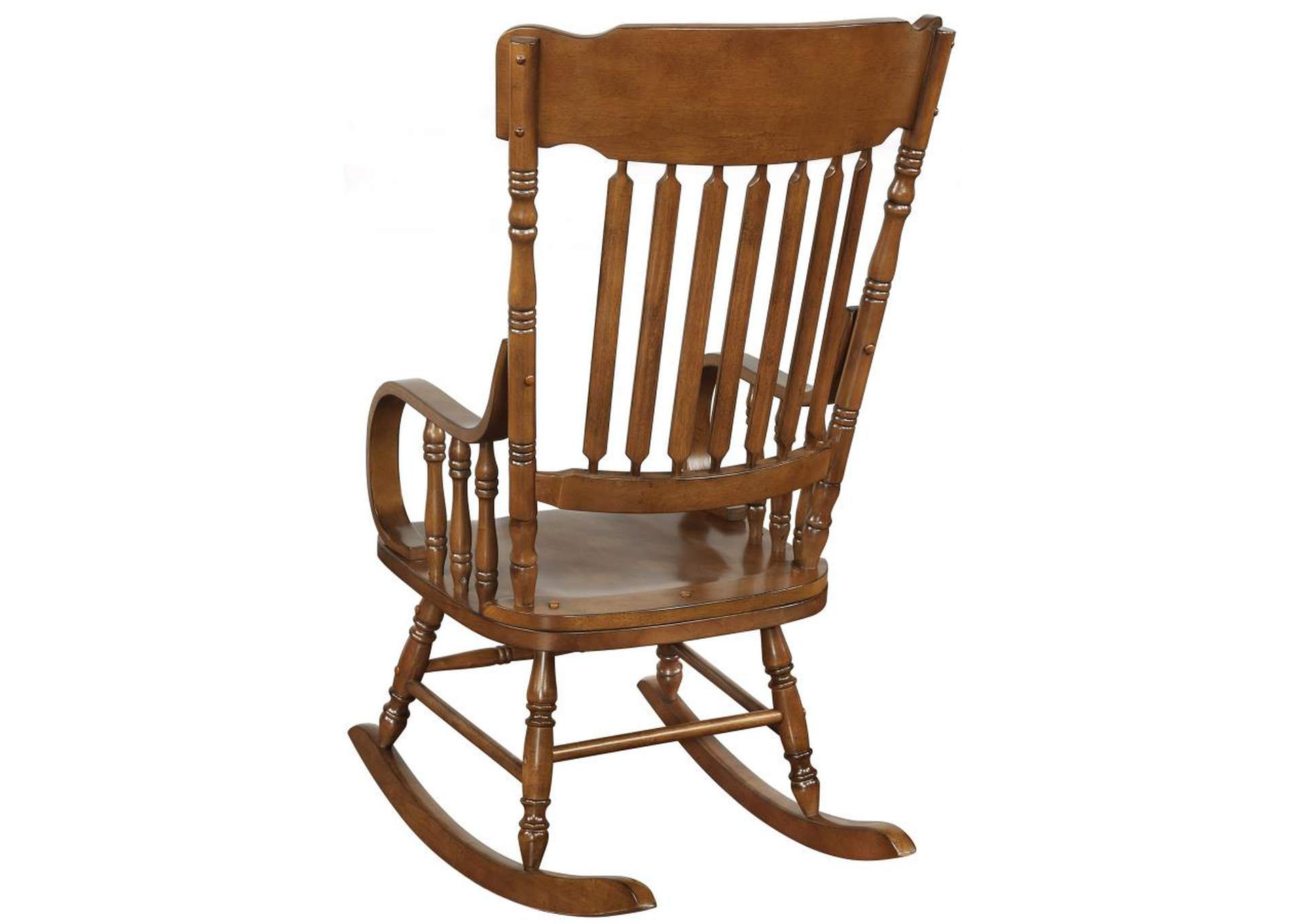 Sara Back Rocking Chair Warm Brown,Coaster Furniture