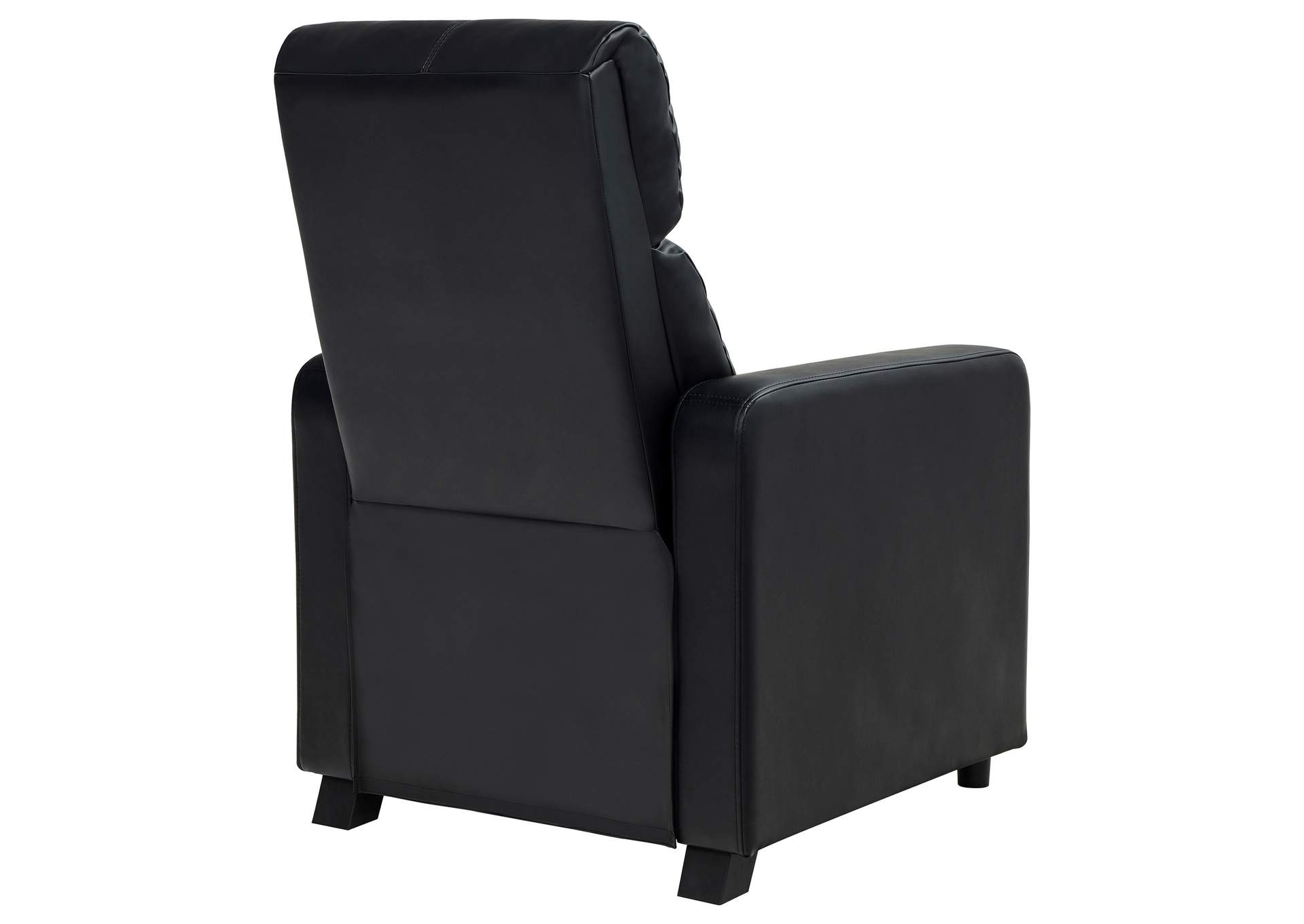 Toohey Home Theater Push Back Recliner Black,Coaster Furniture