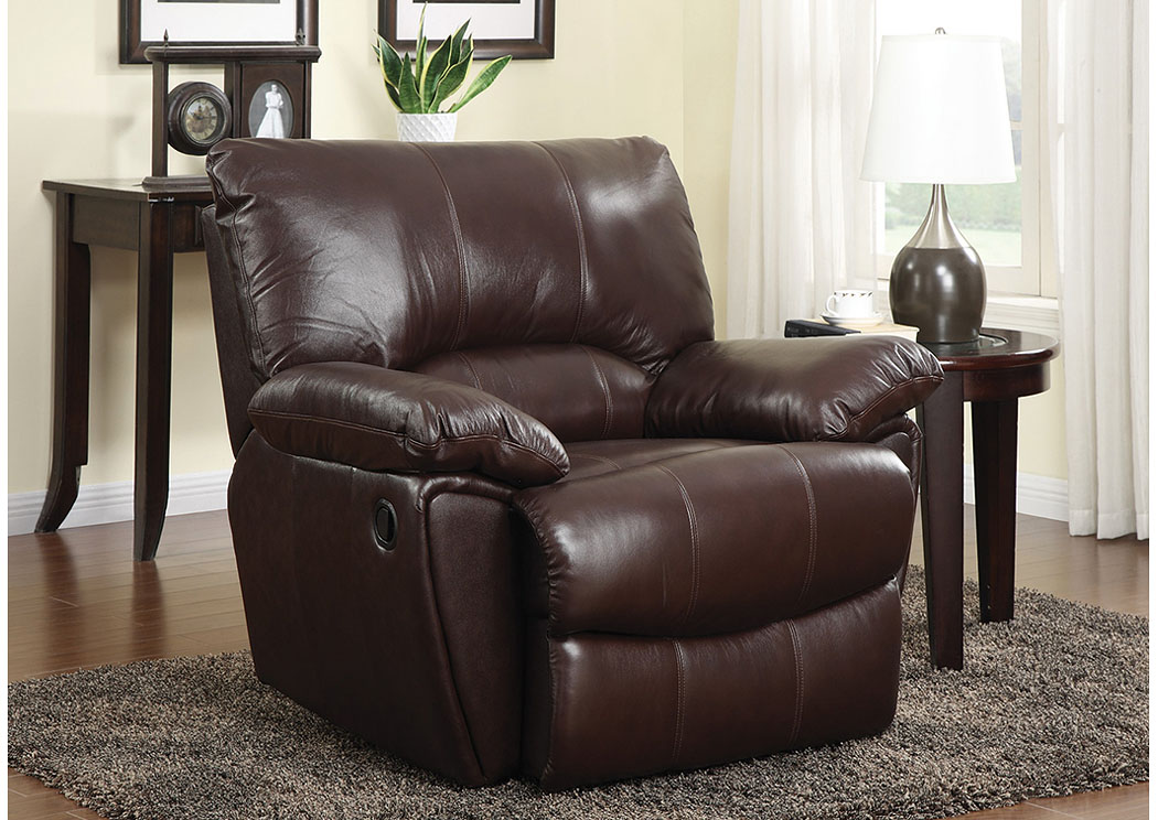 Clifford Dark Brown Recliner Chair,ABF Coaster Furniture