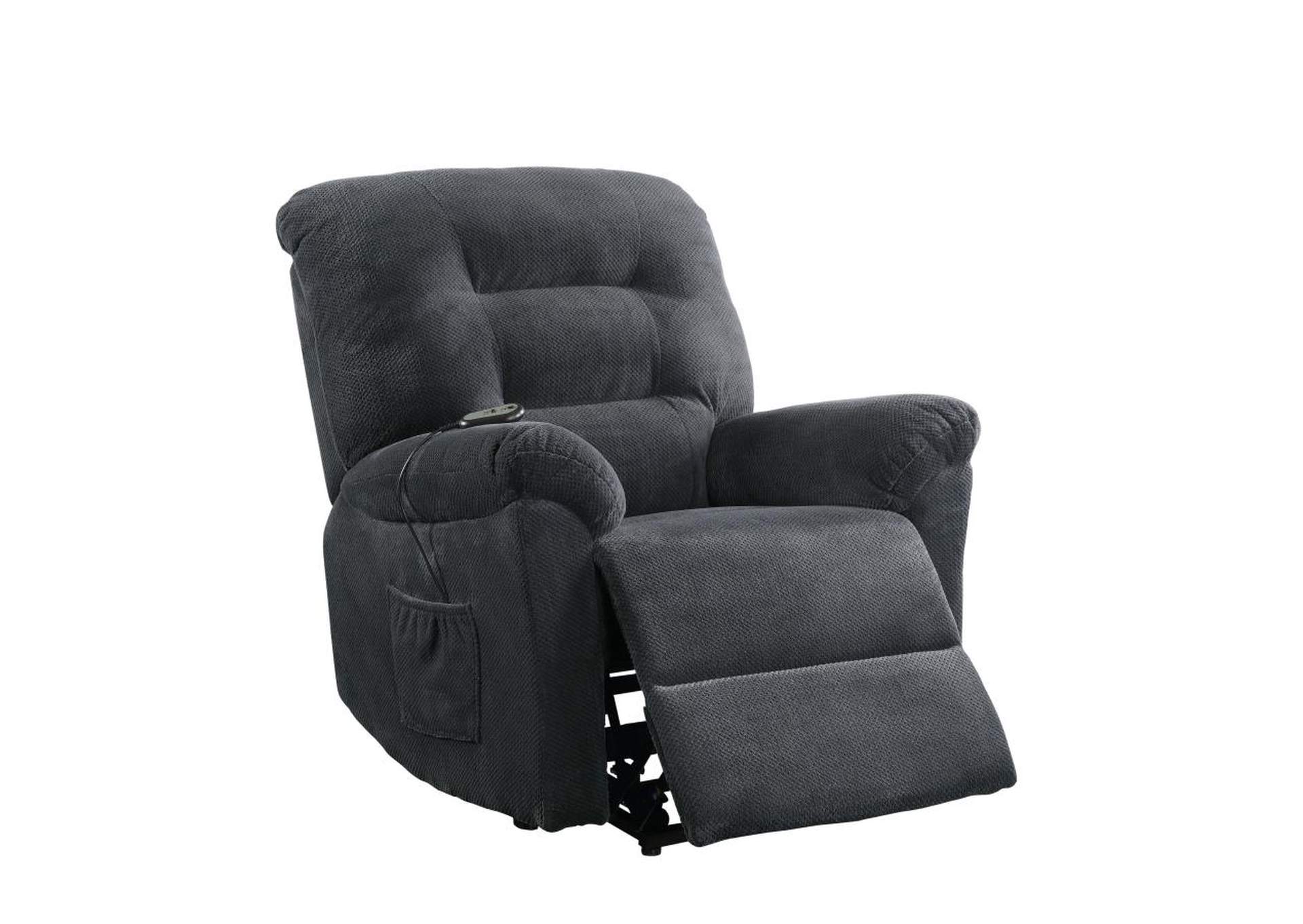 Upholstered Power Lift Recliner Charcoal,Coaster Furniture