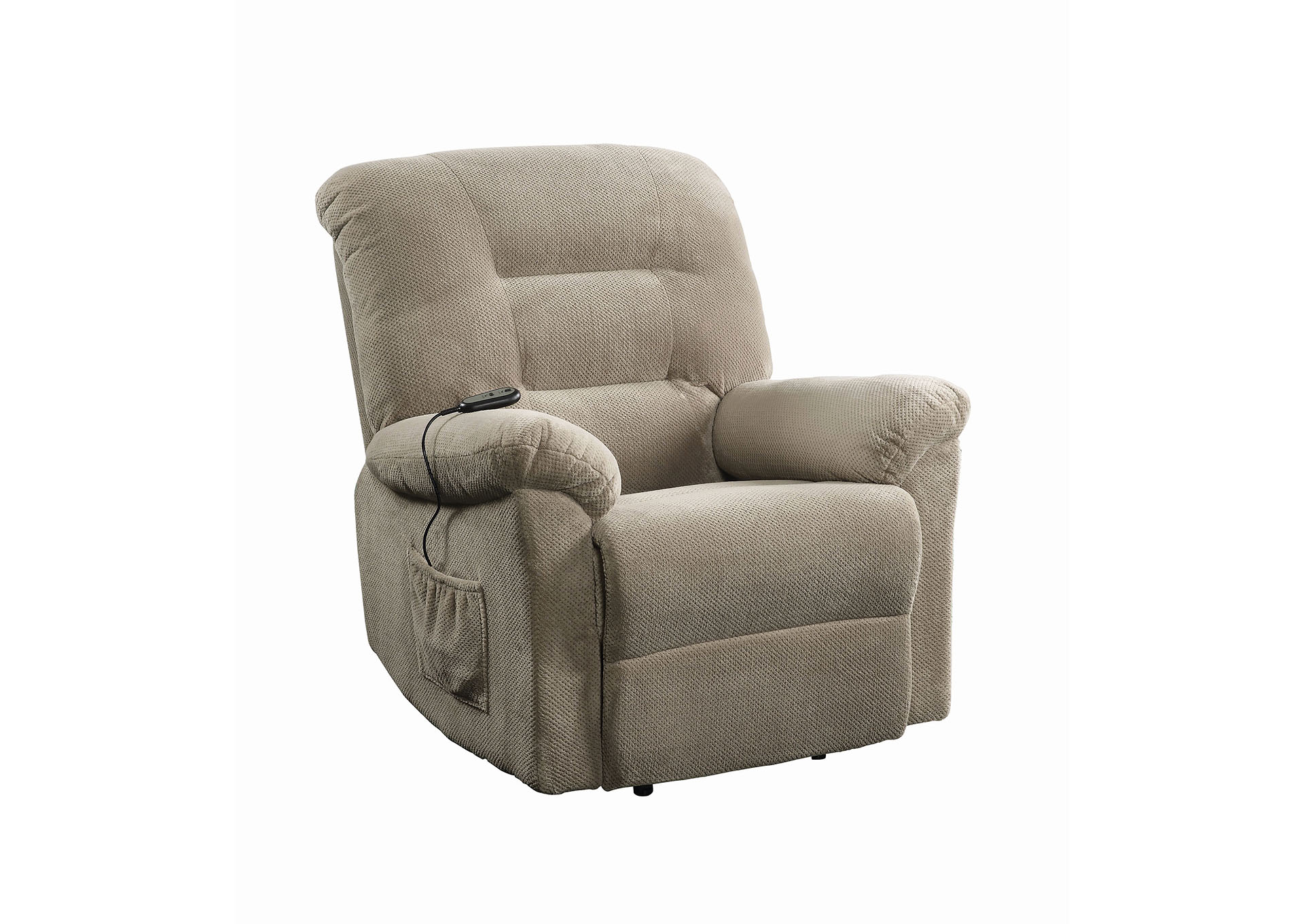 Crocodile Taupe Power Lift Recliner,Coaster Furniture