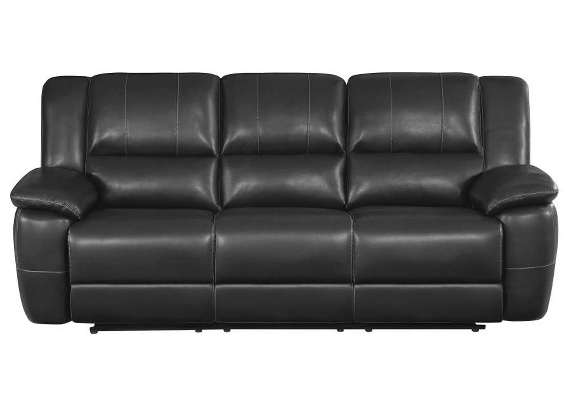 Lee Pillow Arm Motion Sofa Black,Coaster Furniture