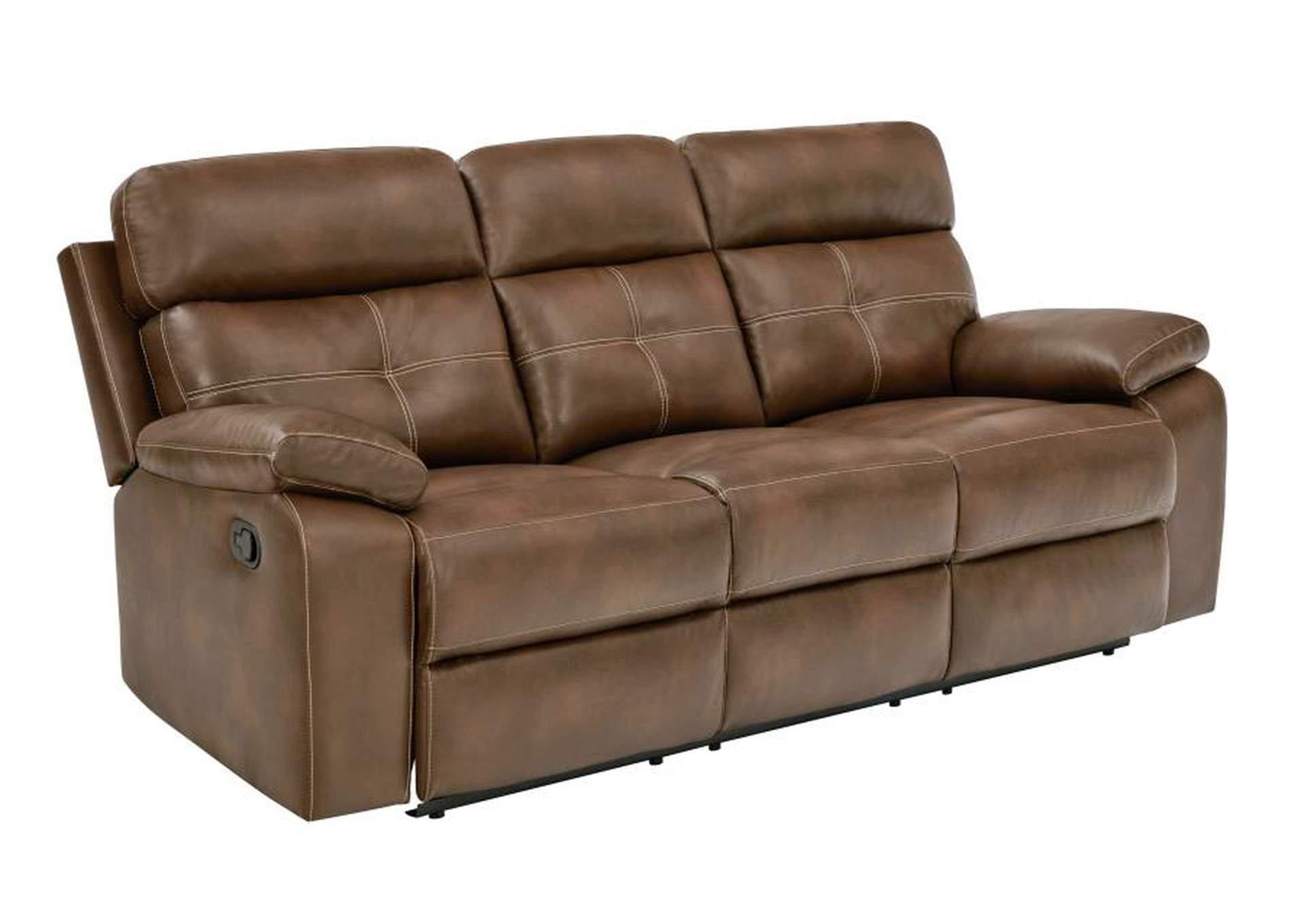 Damiano Button Tufted Motion Sofa Tri-tone Brown,Coaster Furniture