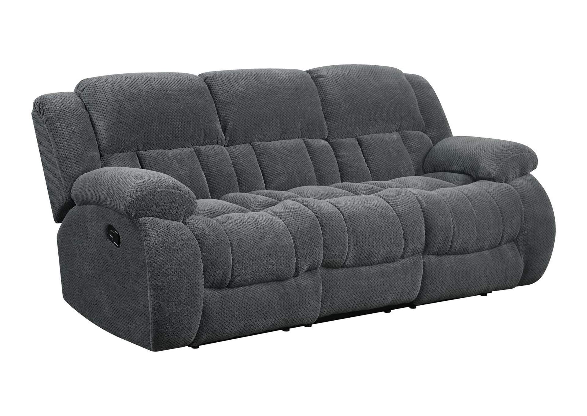 Scarpa Flow Weissman Grey Reclining Sofa,Coaster Furniture