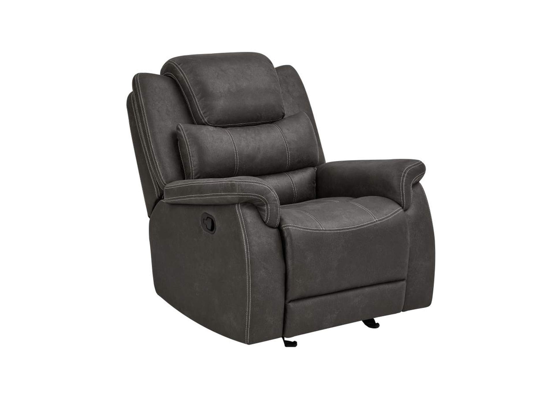 Wyatt Upholstered Glider Recliner Grey,Coaster Furniture