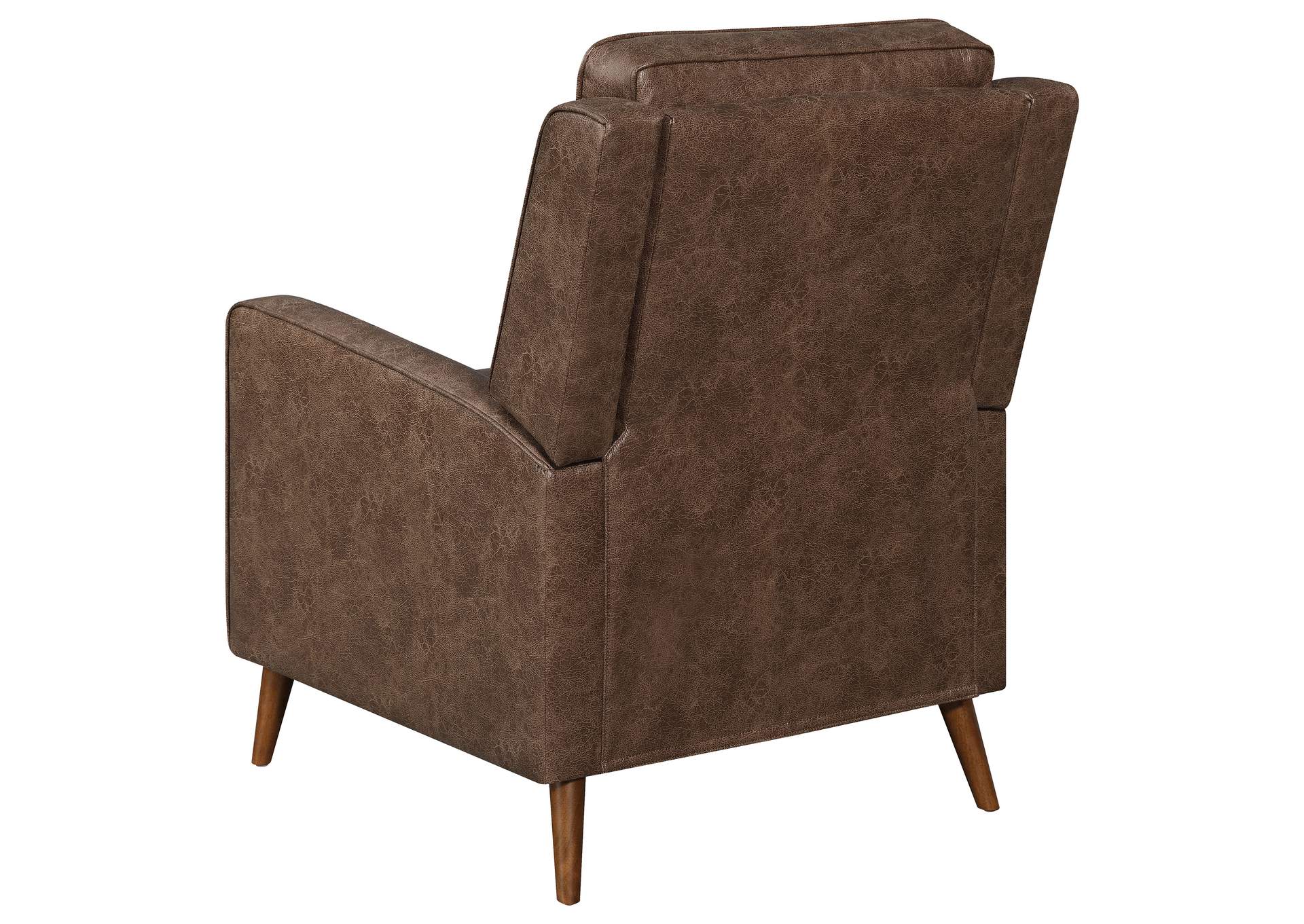 Davidson Upholstered Tufted Push Back Recliner Brown,Coaster Furniture