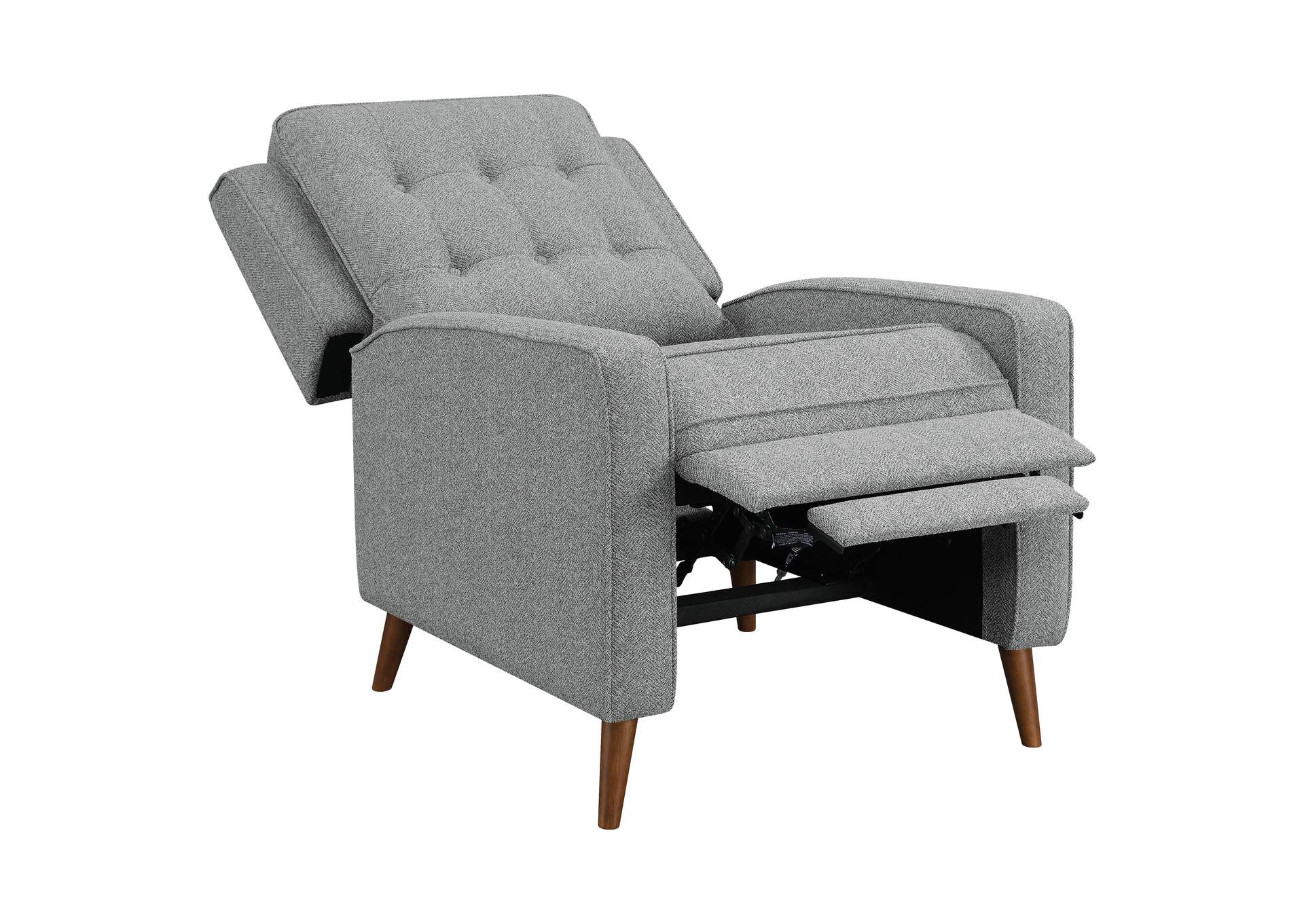 Davidson Upholstered Tufted Push Back Recliner Grey,Coaster Furniture