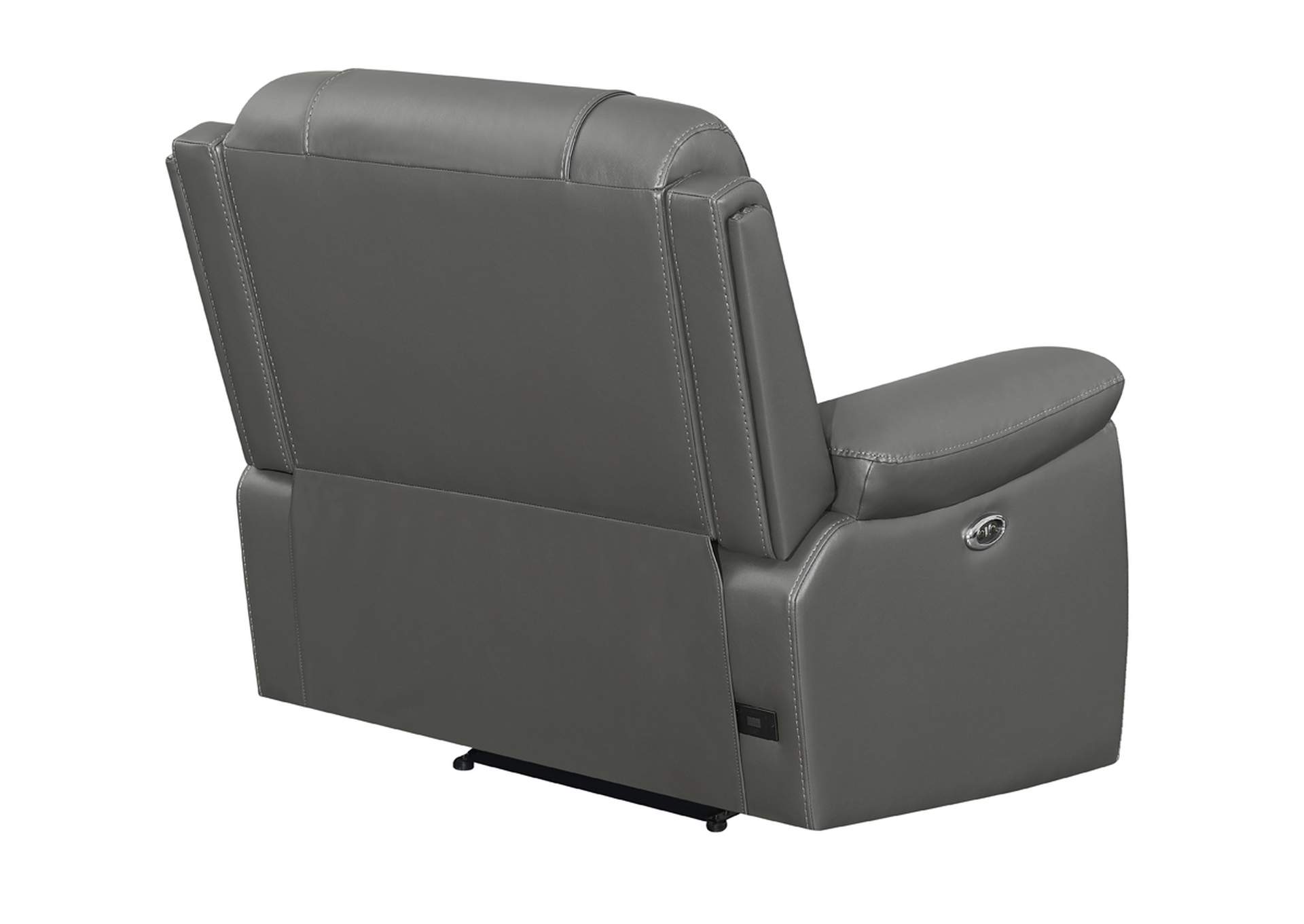 Flamenco Tufted Upholstered Power Recliner Charcoal,Coaster Furniture