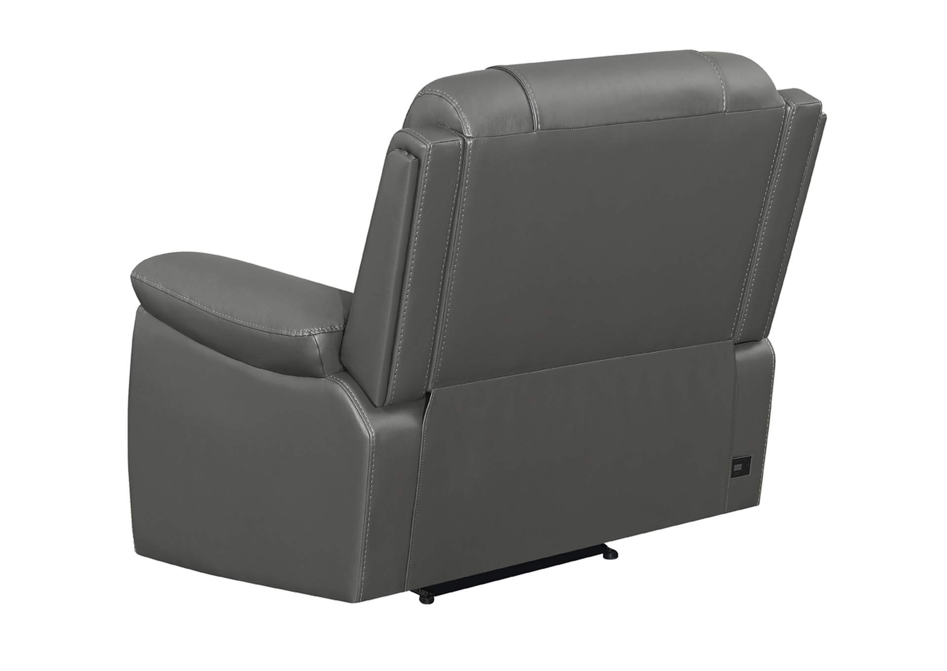 Flamenco Tufted Upholstered Power Recliner Charcoal,Coaster Furniture