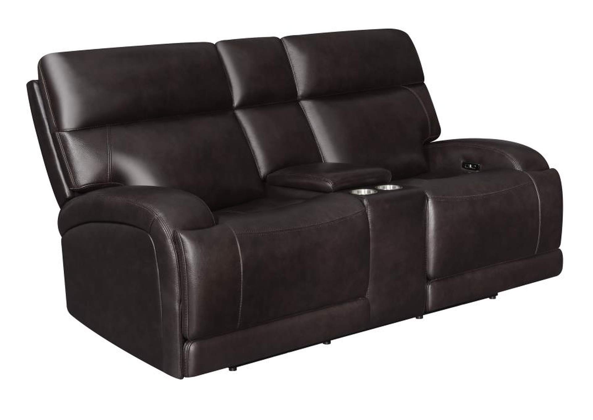 Longport 2piece Upholstered Power Living Room Set Dark Brown National