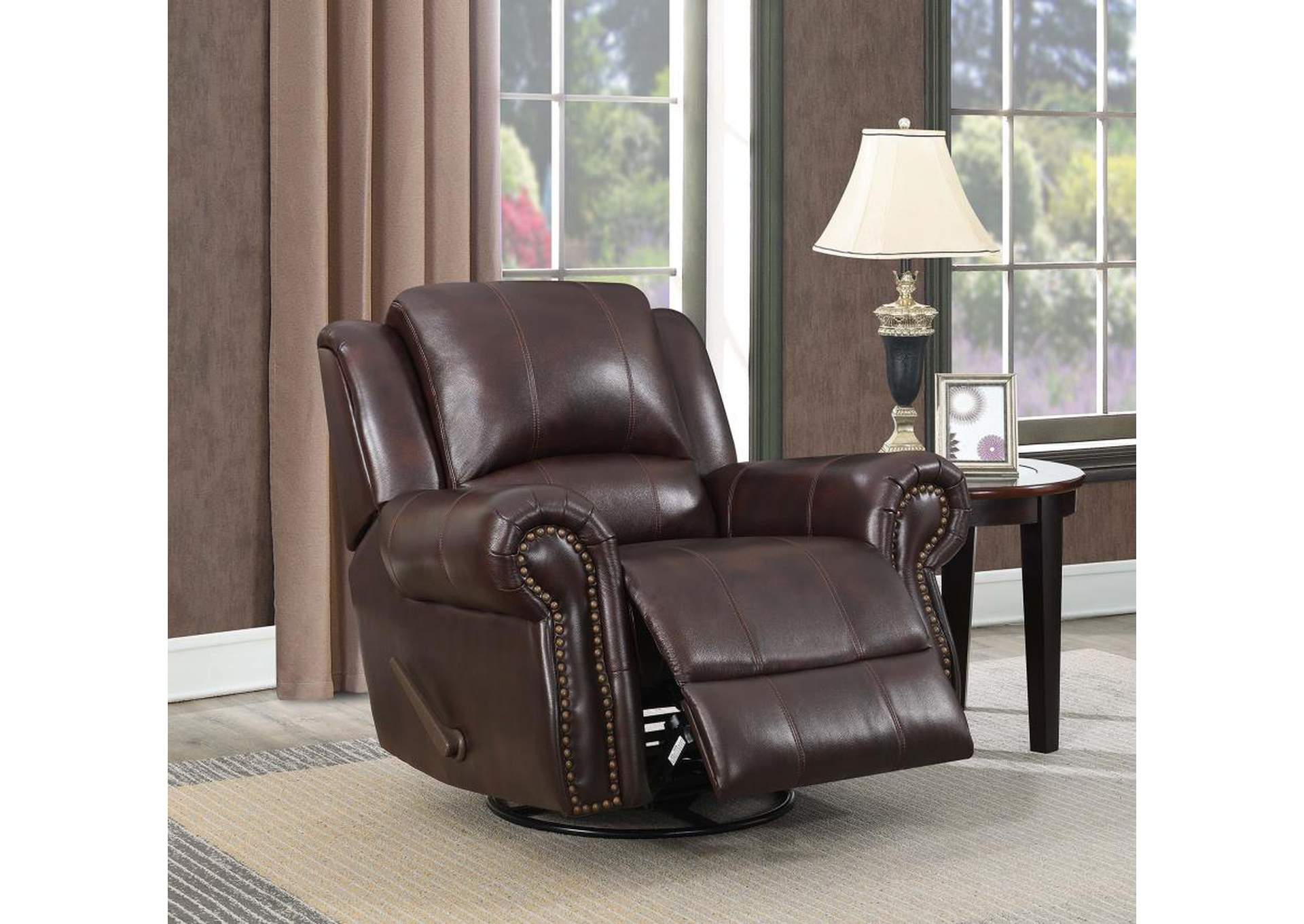 dark brown rocker recliner