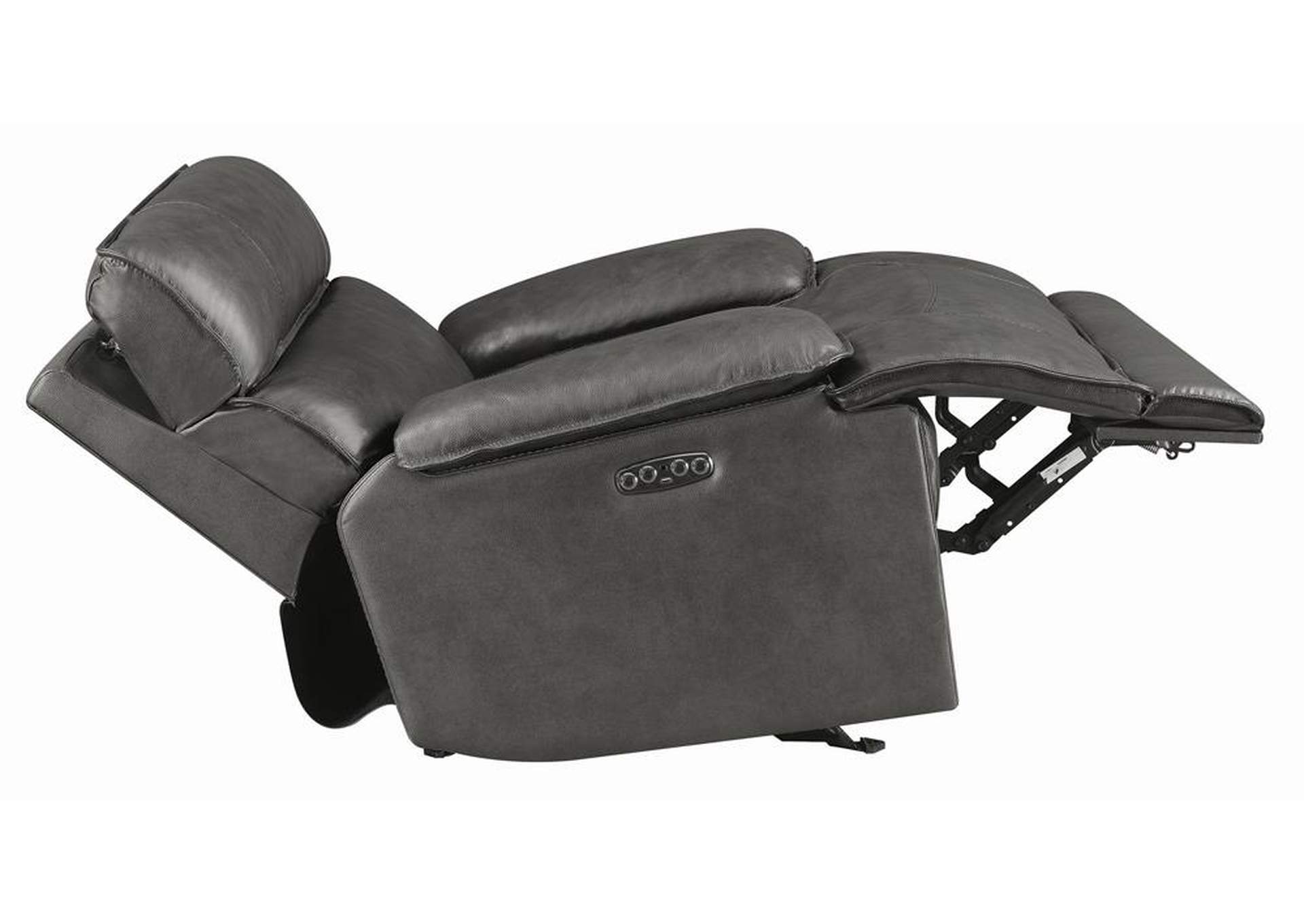 Standford Casual Charcoal Power Glider Recliner,Coaster Furniture