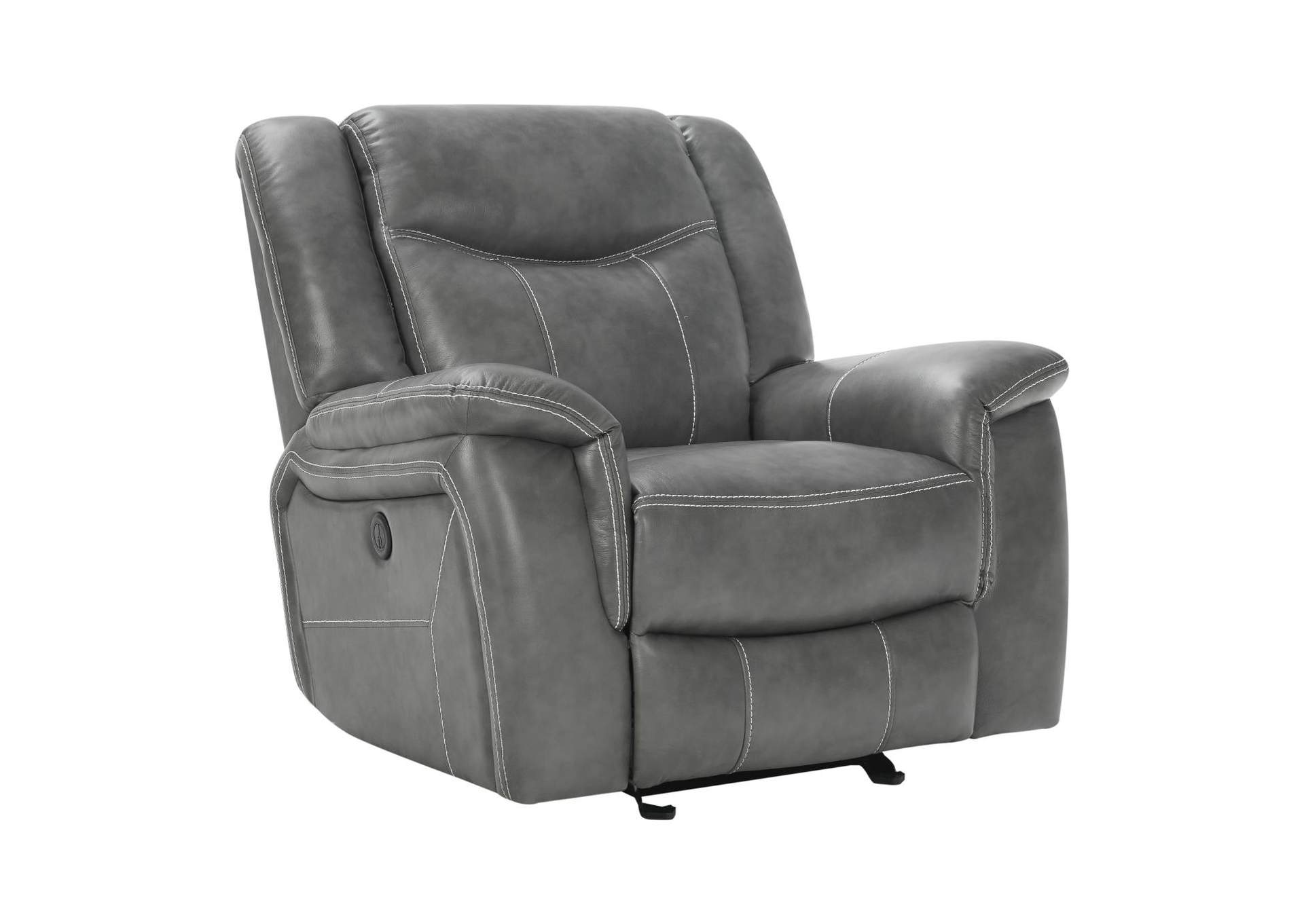 Conrad Upholstered Power Glider Recliner Grey,Coaster Furniture