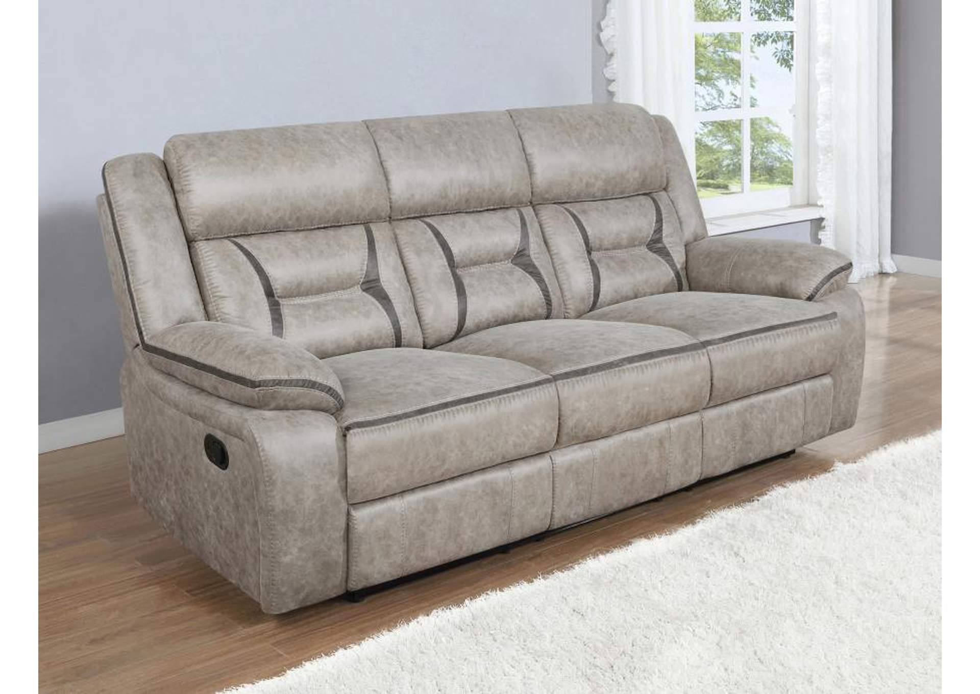 Greer Upholstered Tufted Back Motion Sofa,Coaster Furniture