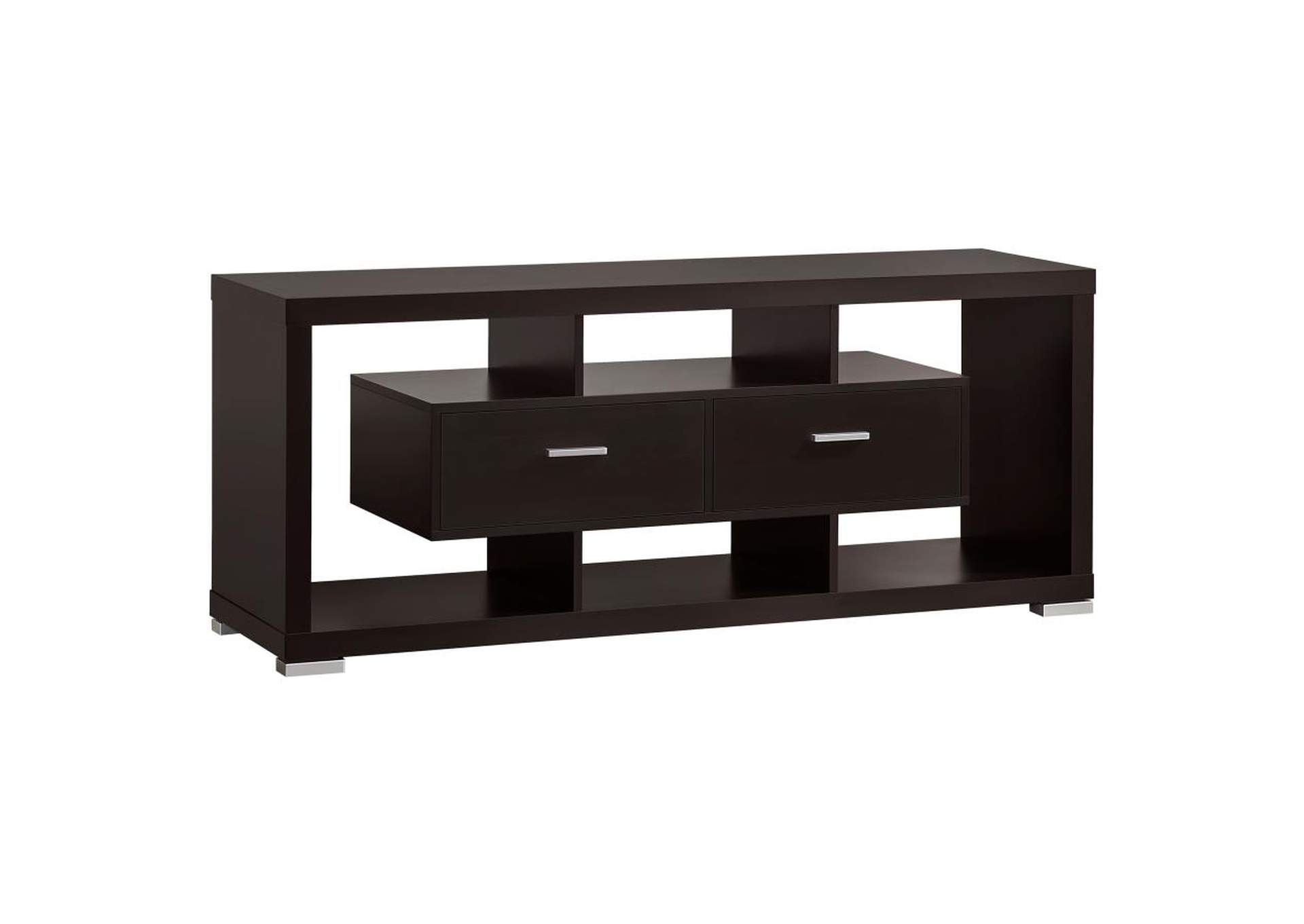 2-drawer Rectangular TV Console Cappuccino,Coaster Furniture