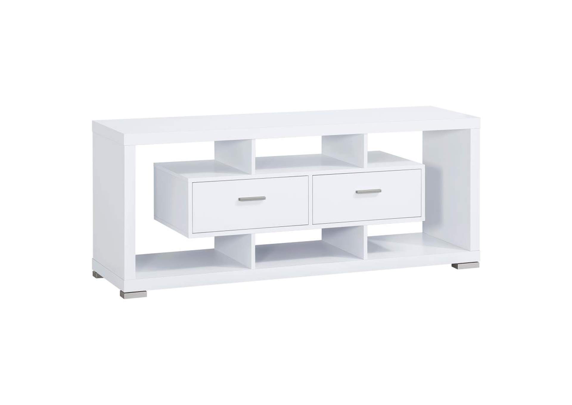 Darien 2-drawer Rectangular TV Console White,Coaster Furniture