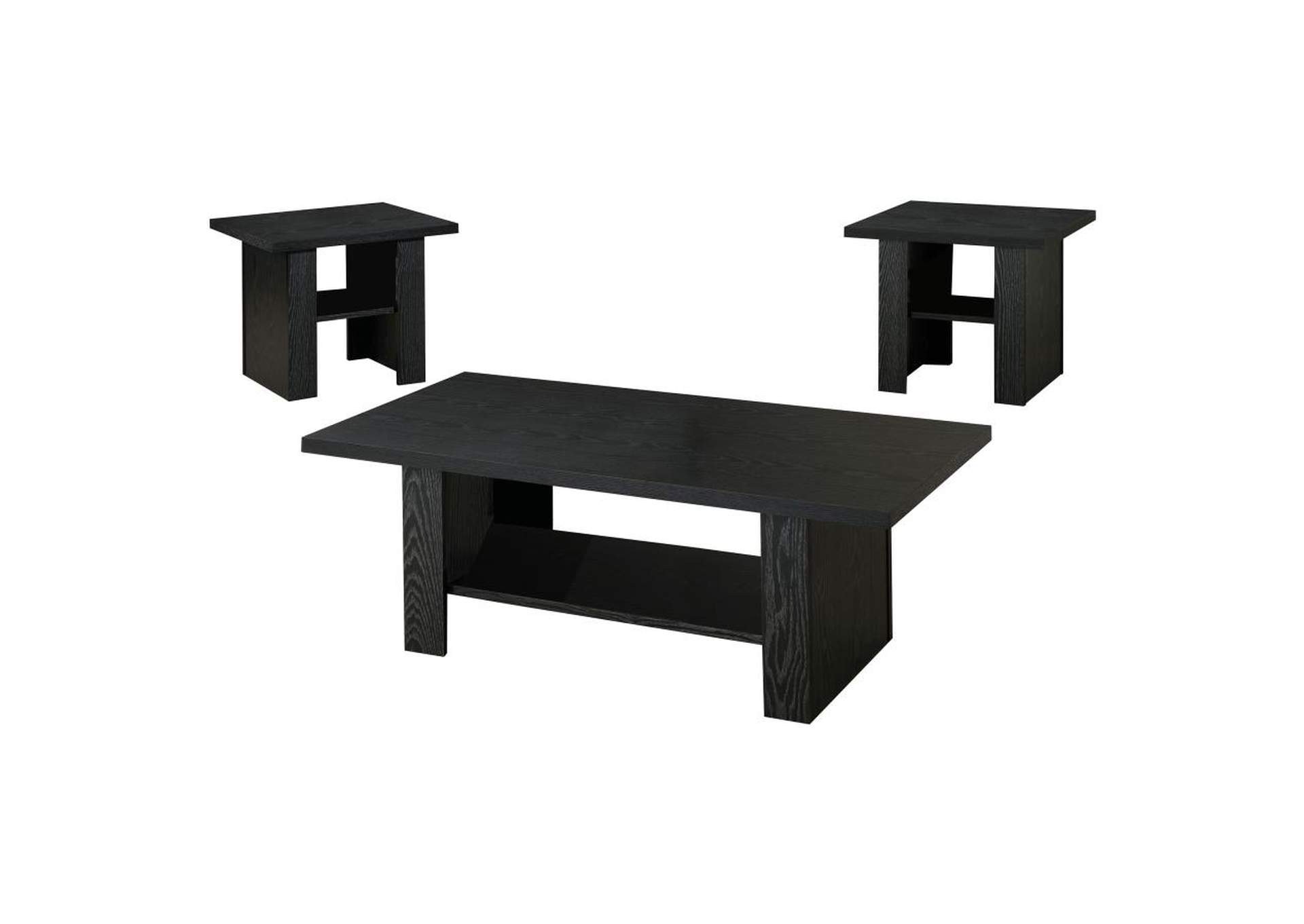 Rodez 3-Piece Occasional Table Set Black Oak,Coaster Furniture