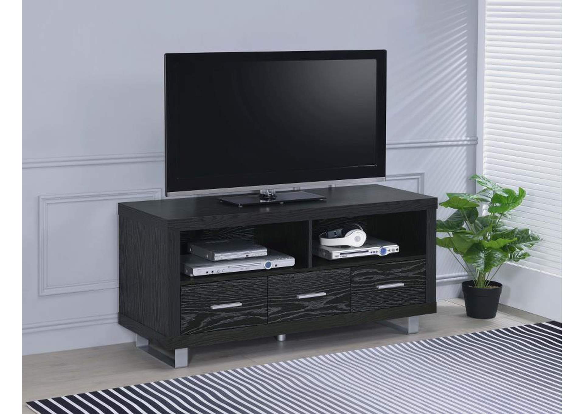 Alton 48" 3-drawer TV Console Black Oak,Coaster Furniture