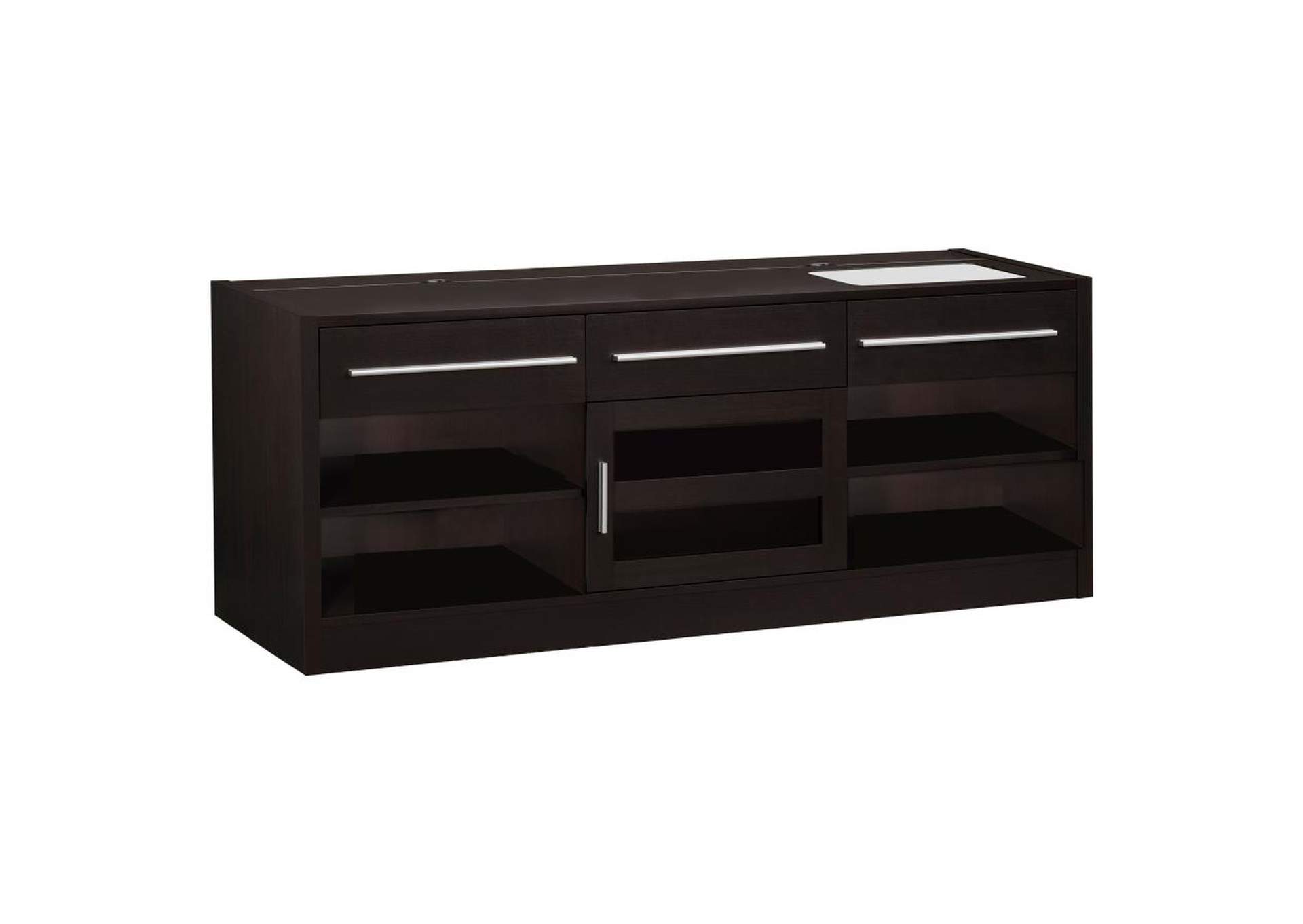 Elwood 3-Drawer Built-In Connect-It Tv Console Cappuccino,Coaster Furniture