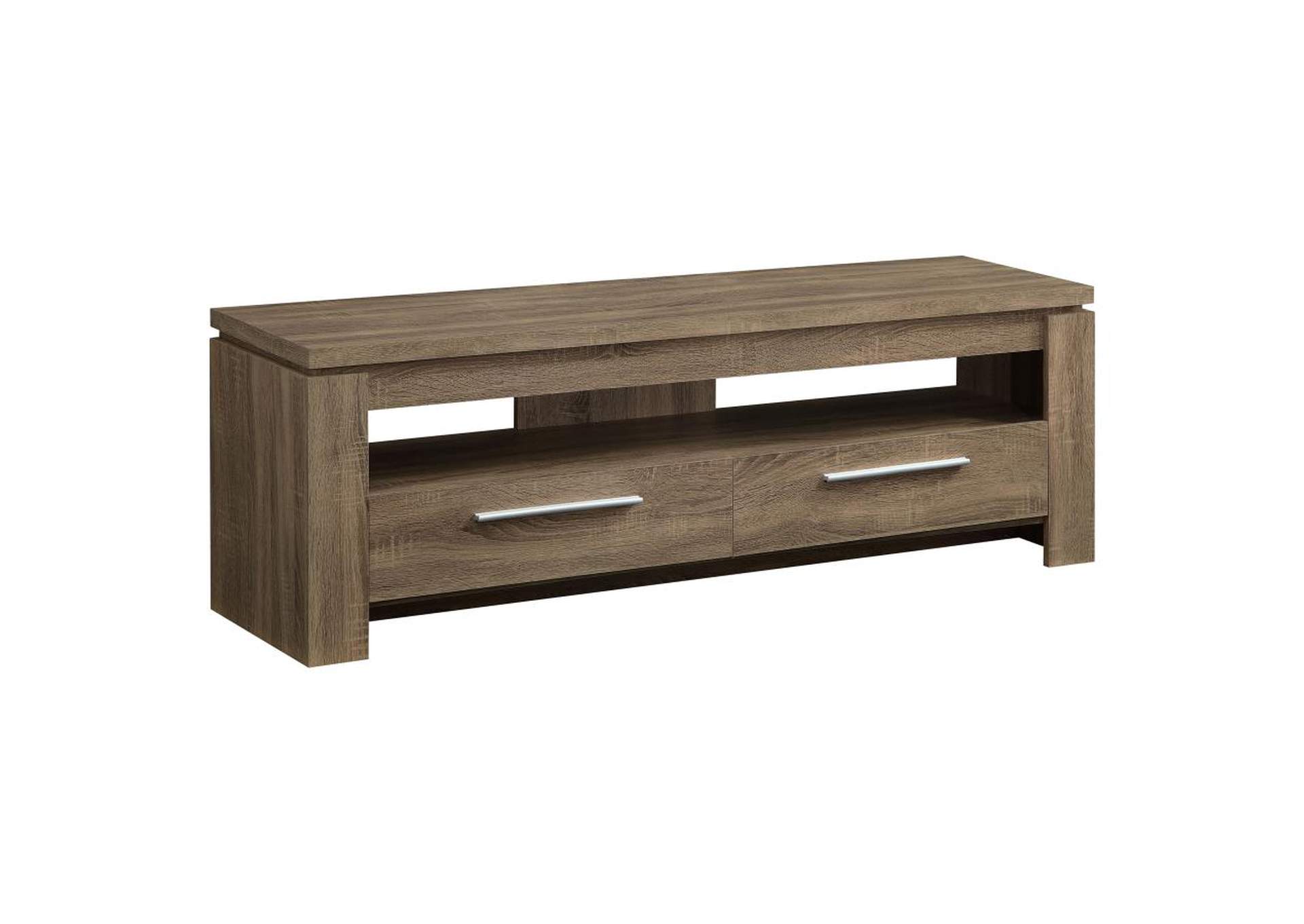 Elkton 2-Drawer Tv Console Weathered Brown,Coaster Furniture