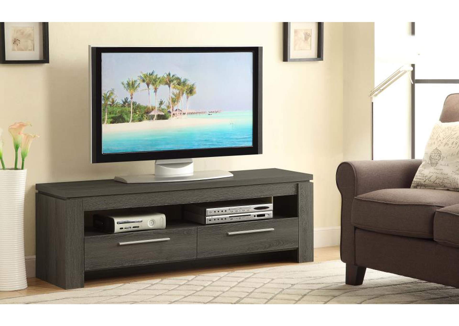 Elkton 2-drawer TV Console Weathered Grey,Coaster Furniture
