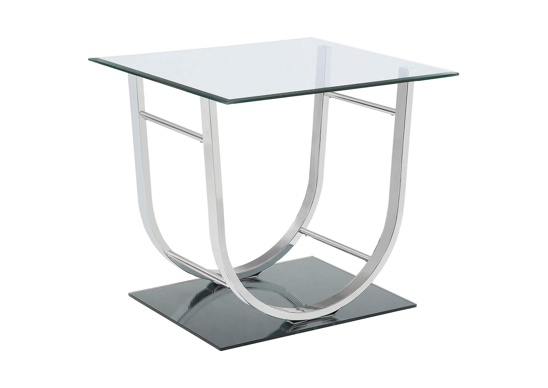 Danville U-shaped End Table Chrome,Coaster Furniture