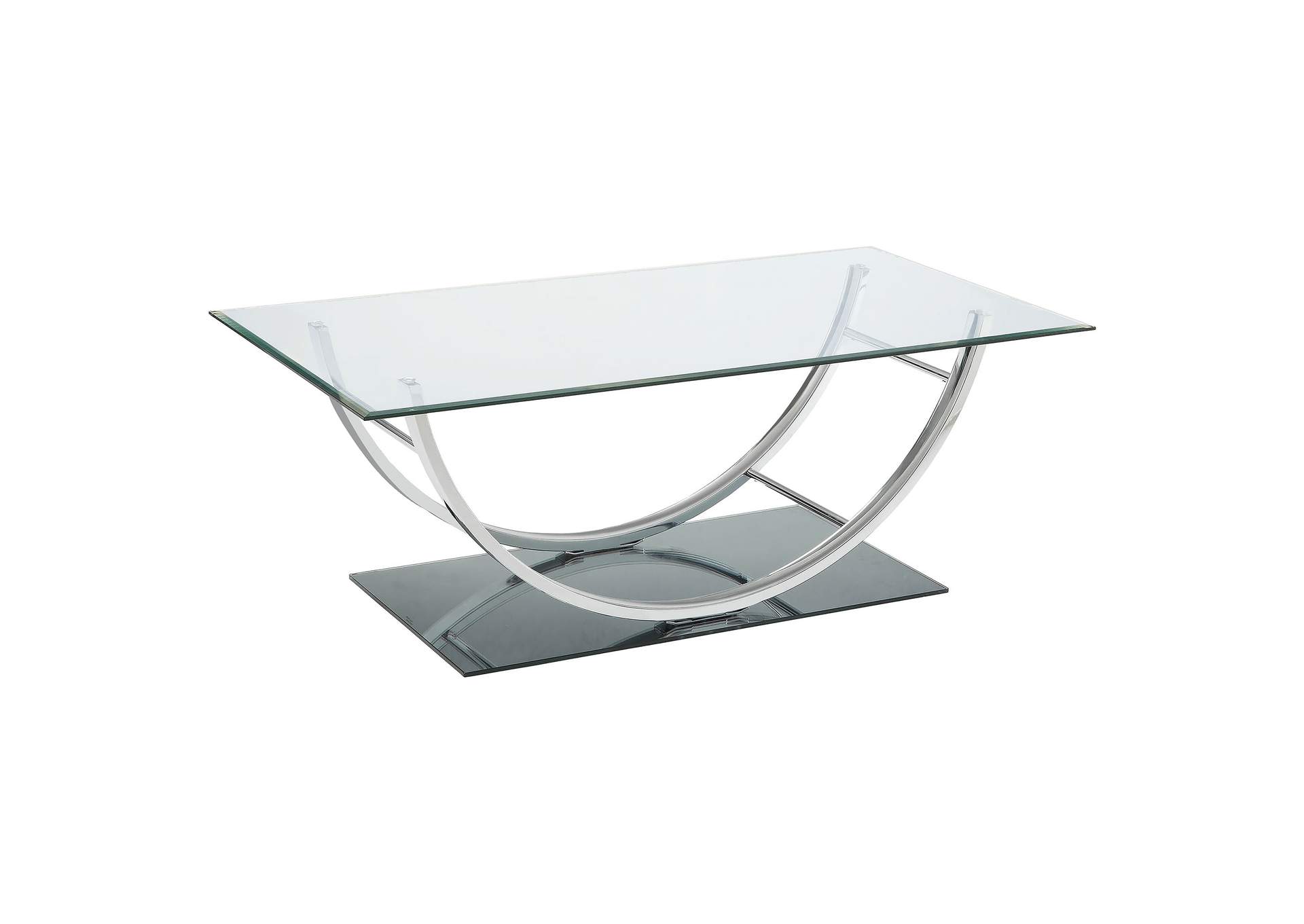 Danville U-shaped Coffee Table Chrome,Coaster Furniture