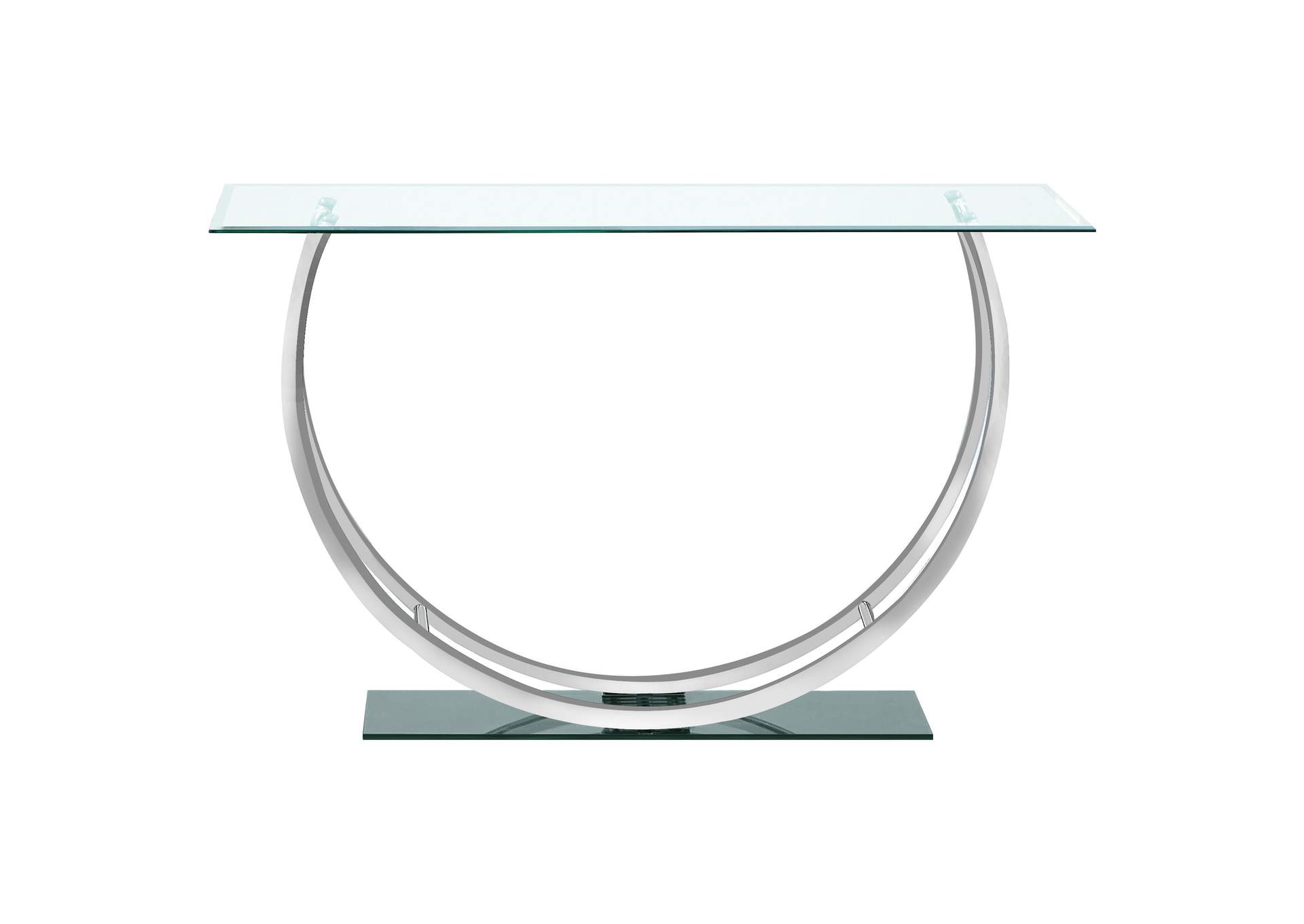Danville U-shaped Sofa Table Chrome,Coaster Furniture
