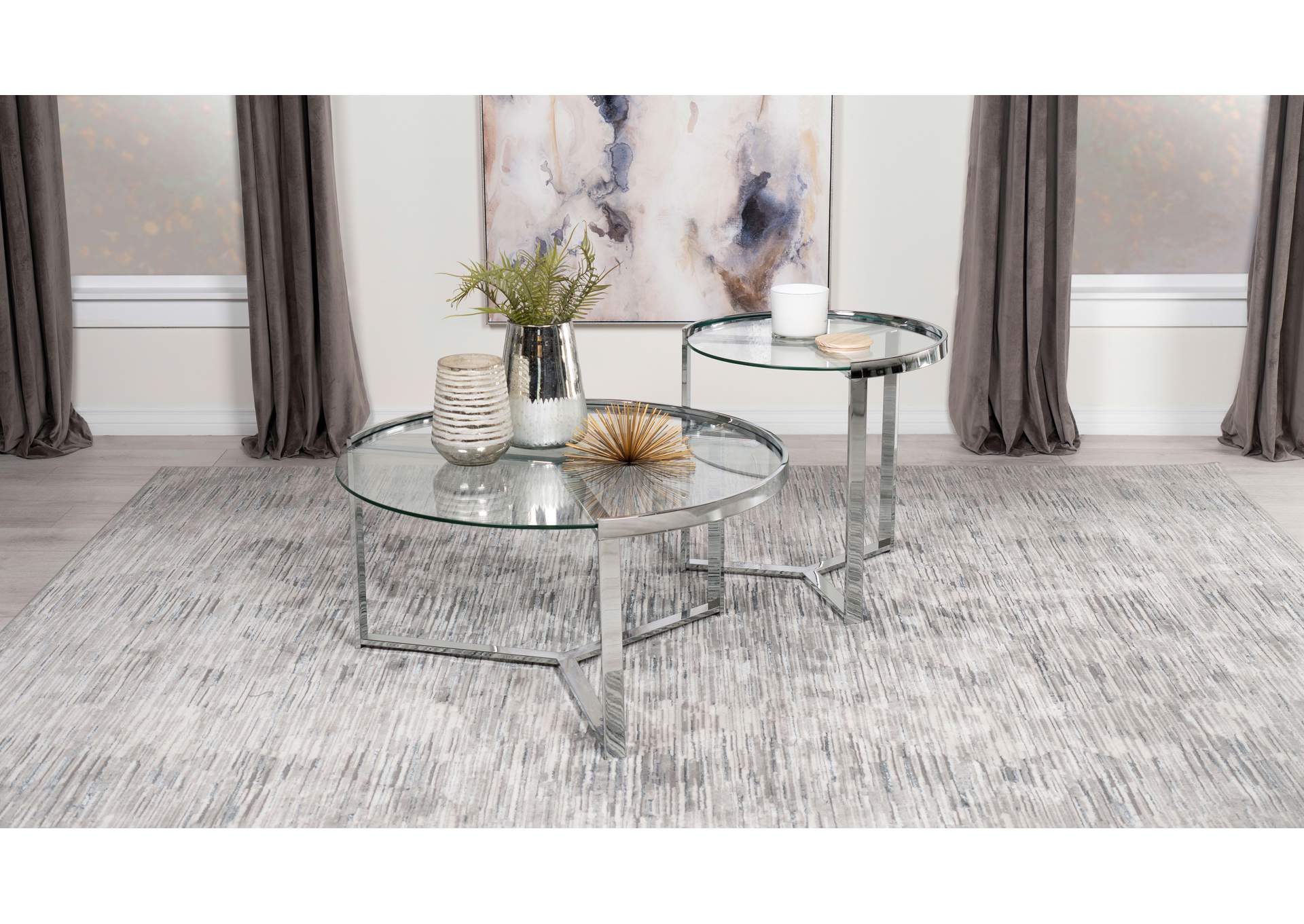 2 PC NESTING COFFEE TABLE,Coaster Furniture