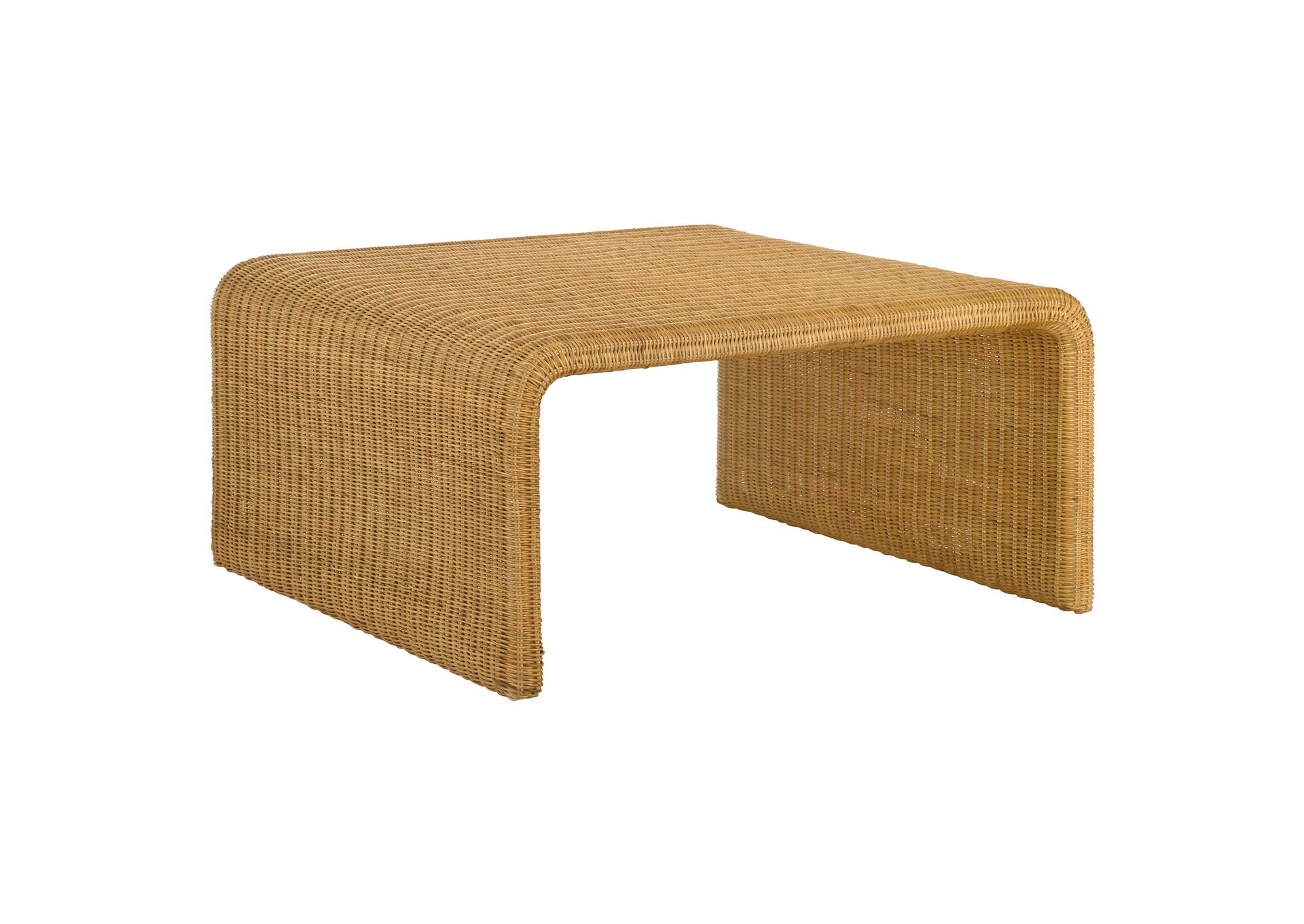 Juanita Square Rattan Coffee Table Natural,Coaster Furniture