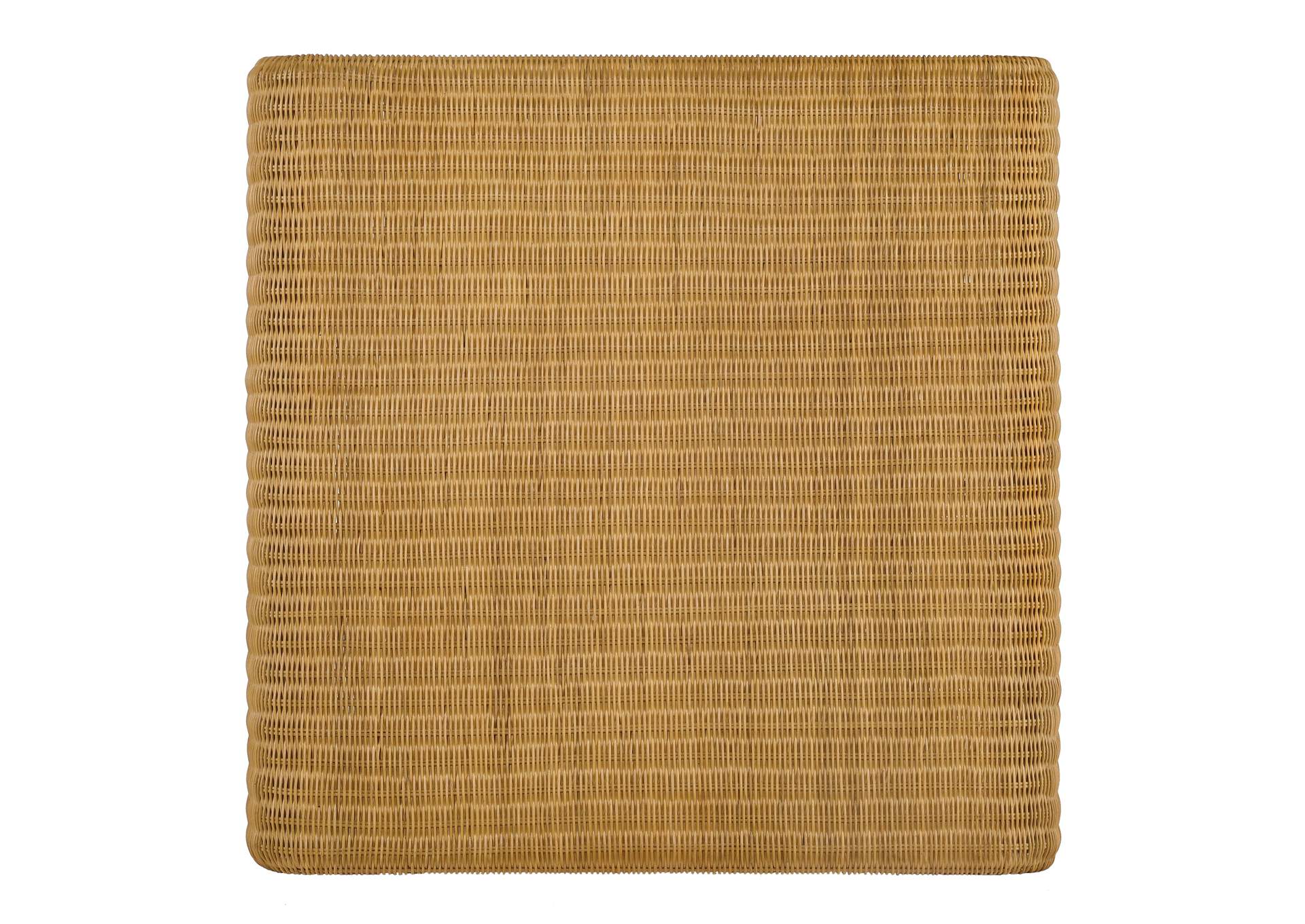 Juanita Square Rattan Coffee Table Natural,Coaster Furniture